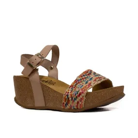 Big Leaf Women's Wedge Sandals - Beige