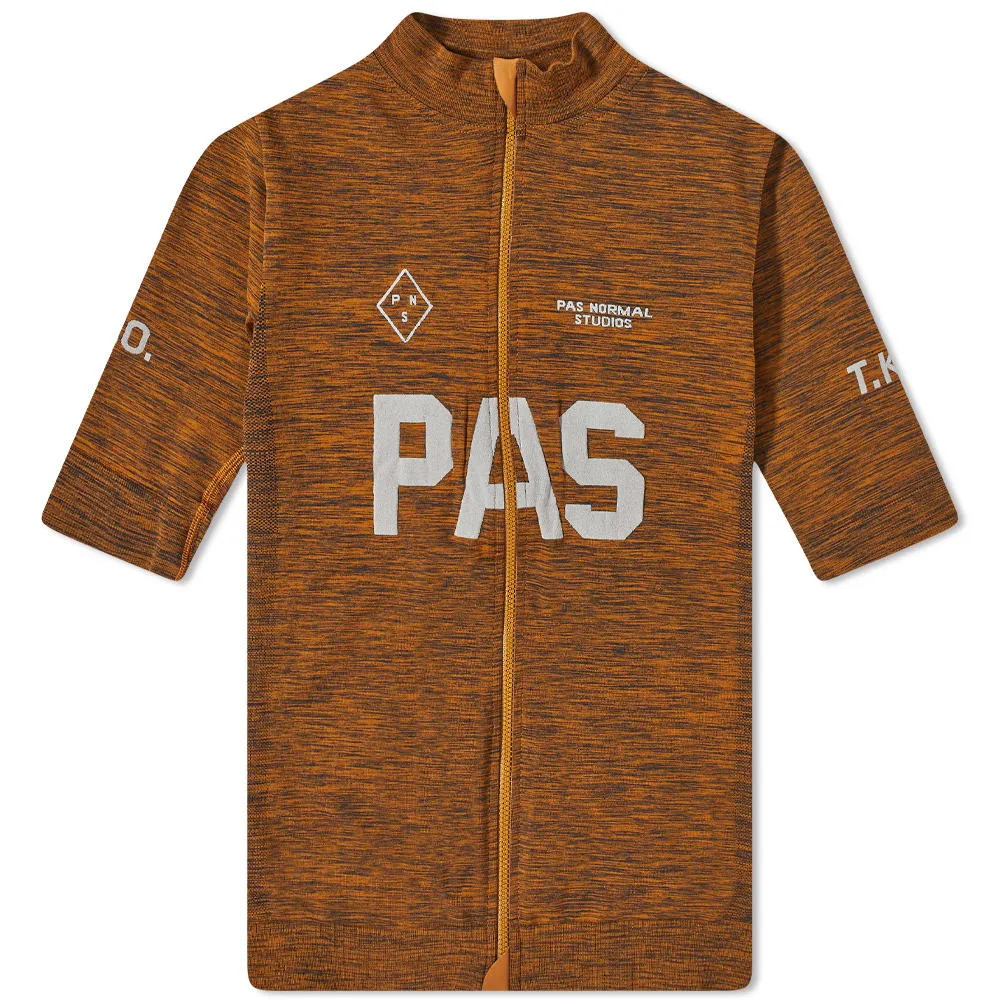 Black & Burned Orange Knit Jersey by Pas Normal Studios