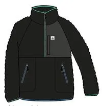 Black Recycled Sherpa Fleece for Home 2.0