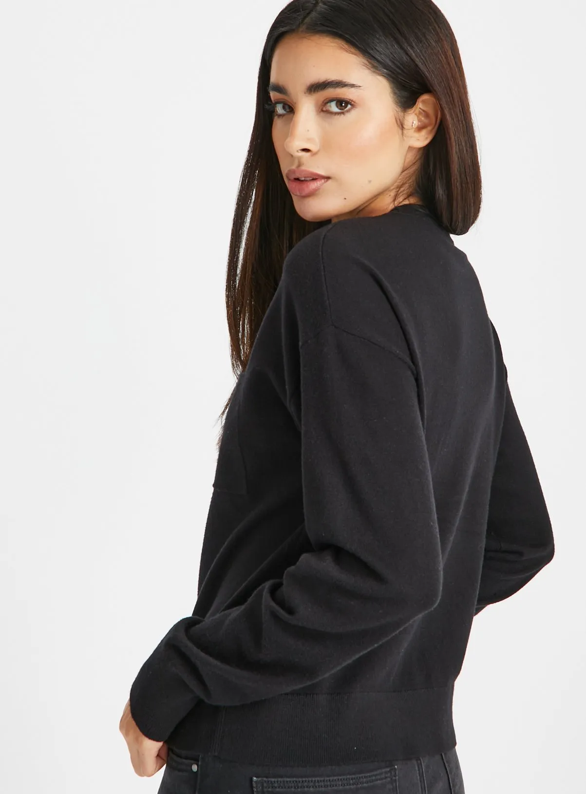 Black Soft Touch Pocket Jumper 24 from Tu Clothing - Shop Now