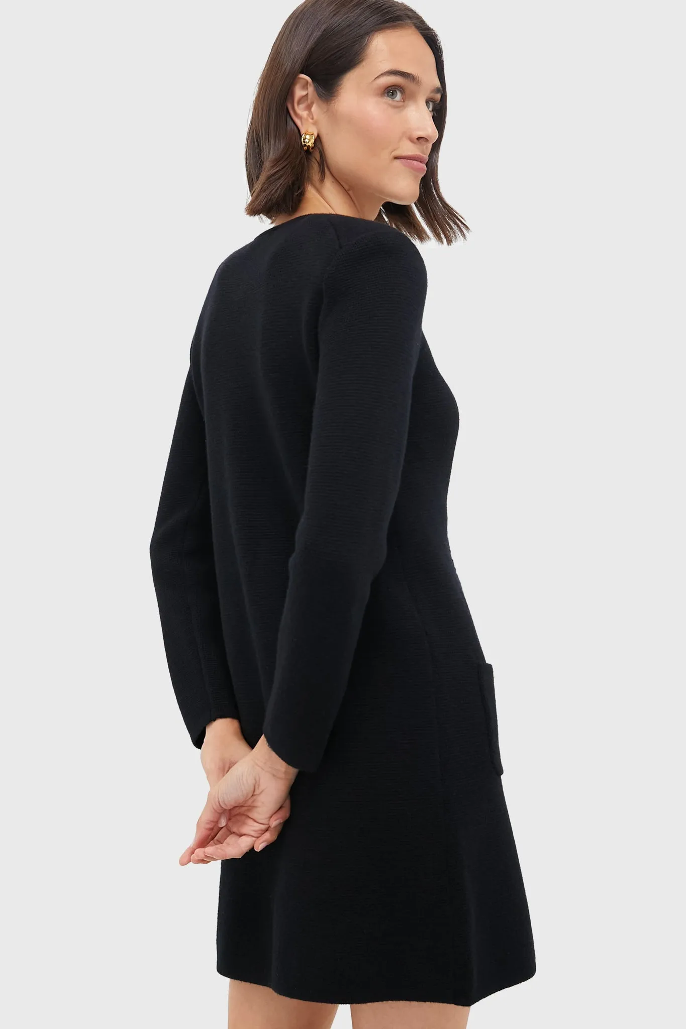 Black Stella Cardigan Dress