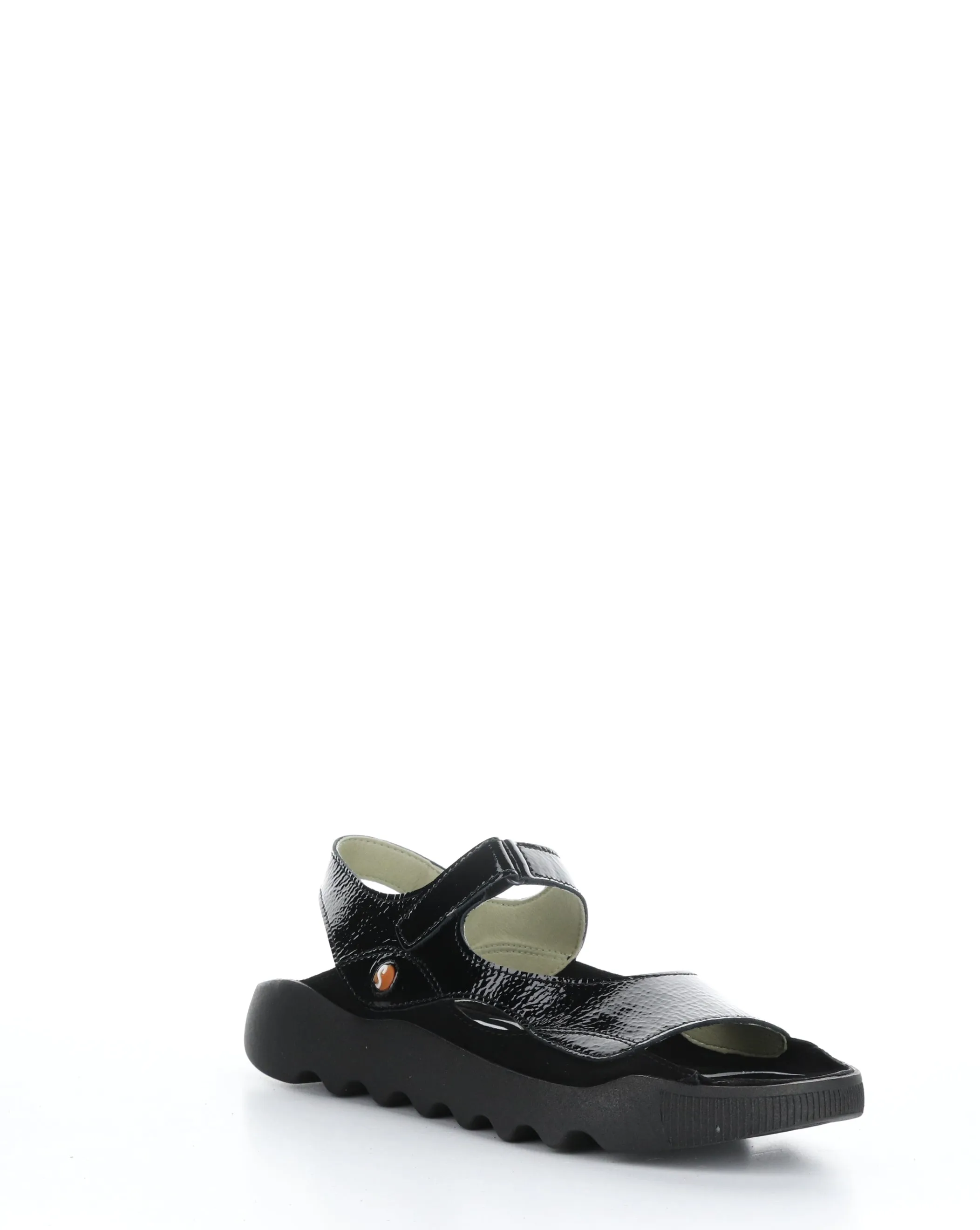 Black Velcro Sandals - WEAL712SOF