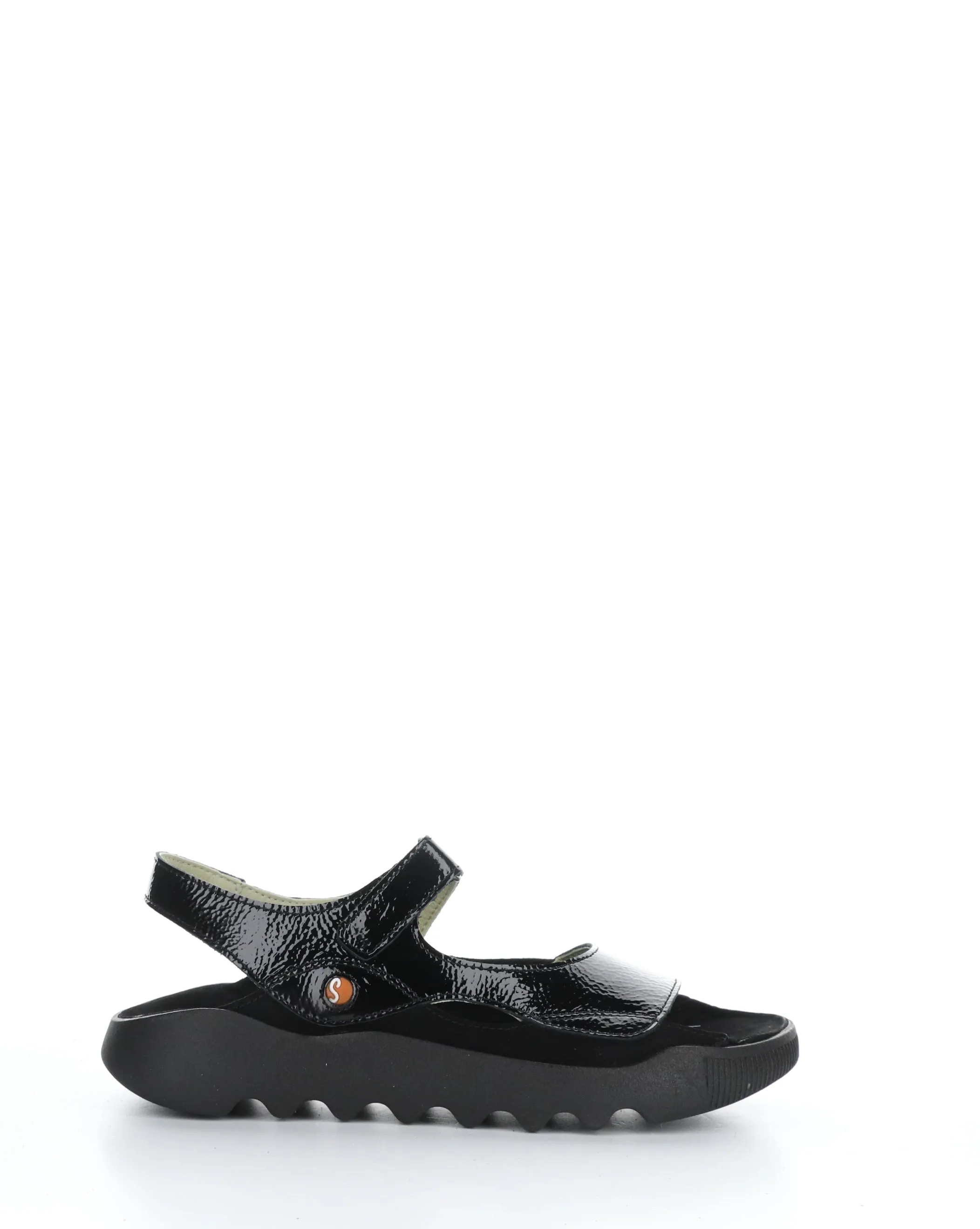 Black Velcro Sandals - WEAL712SOF