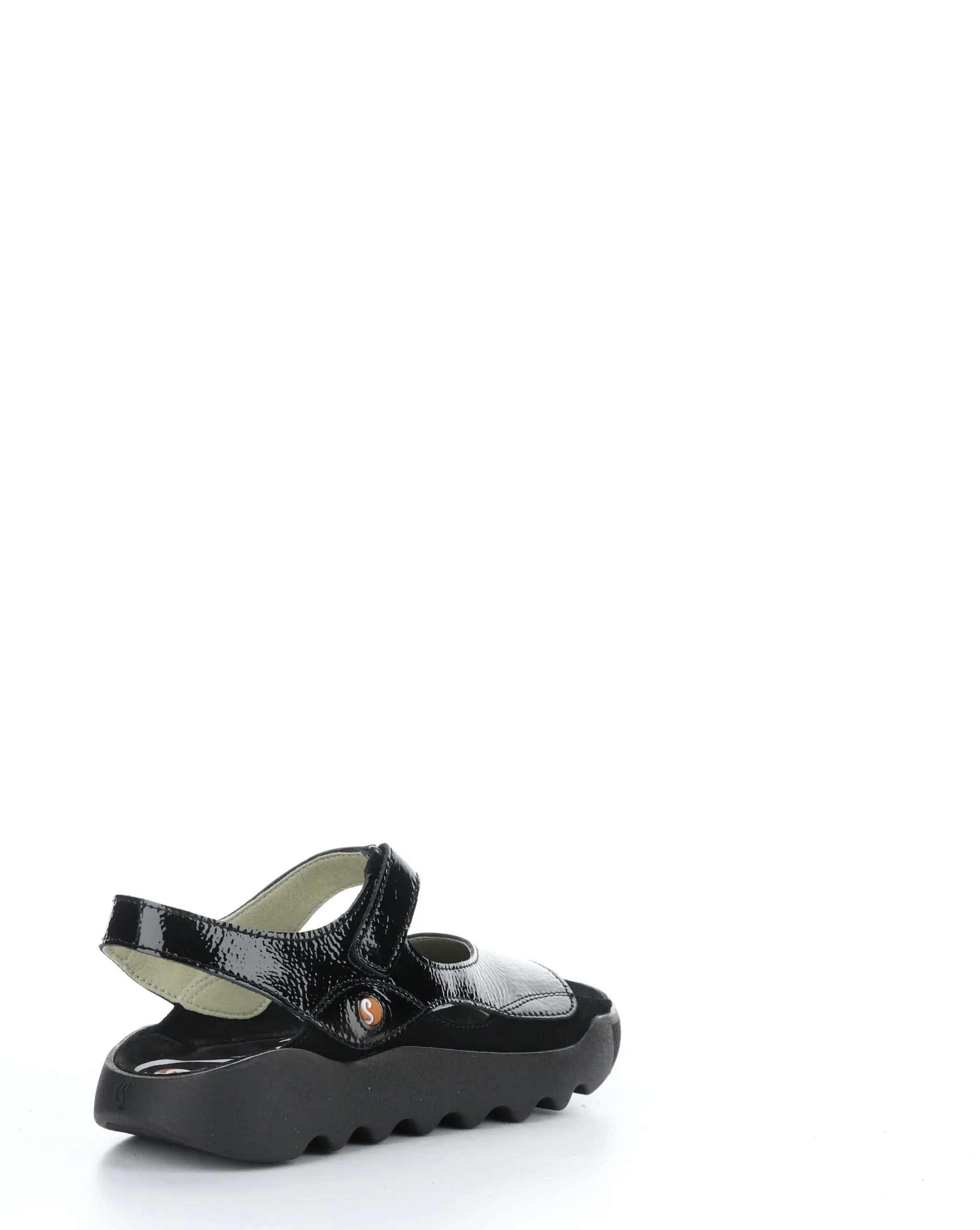 Black Velcro Sandals - WEAL712SOF