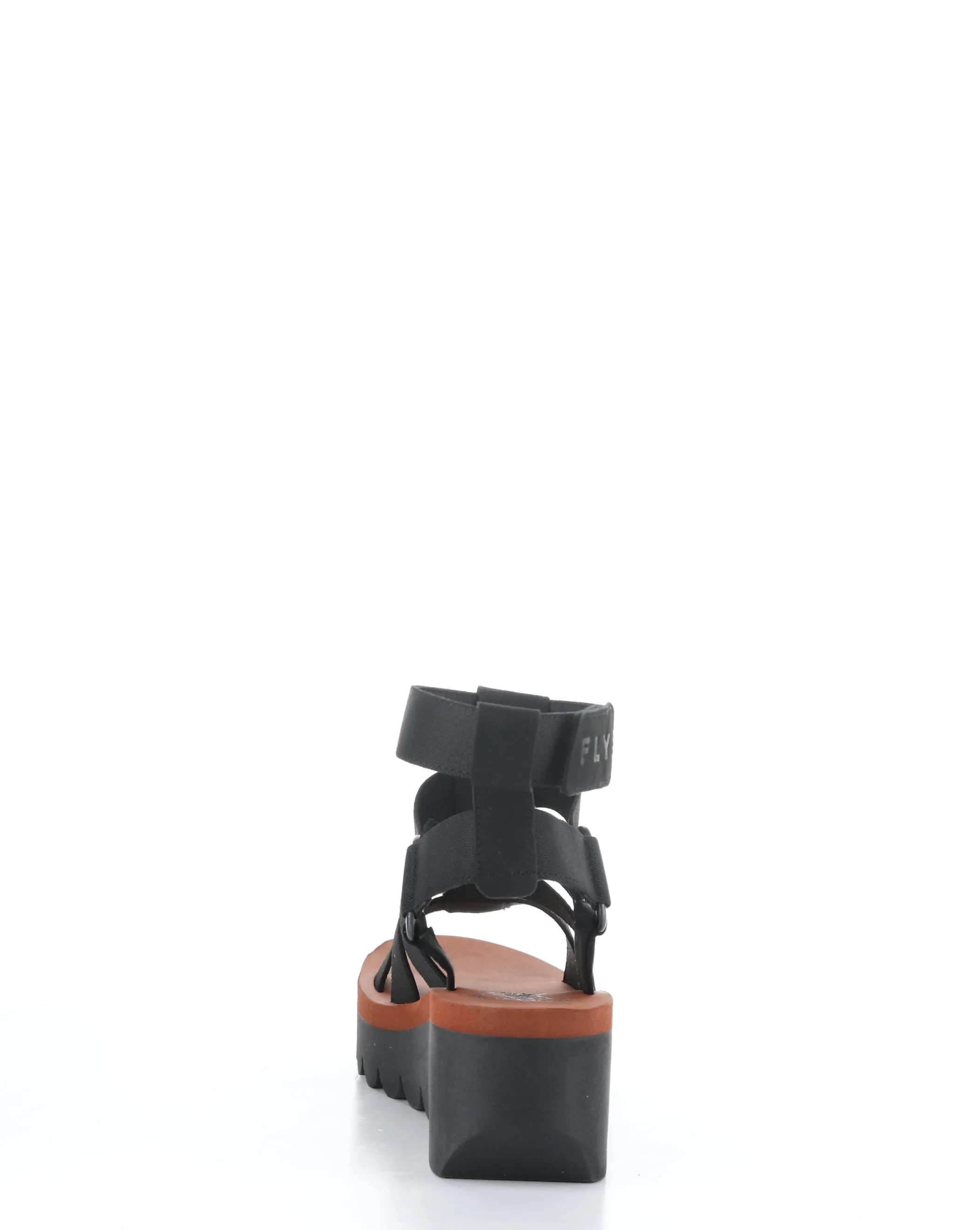 Black Velcro Sandals - YUFI032FLY