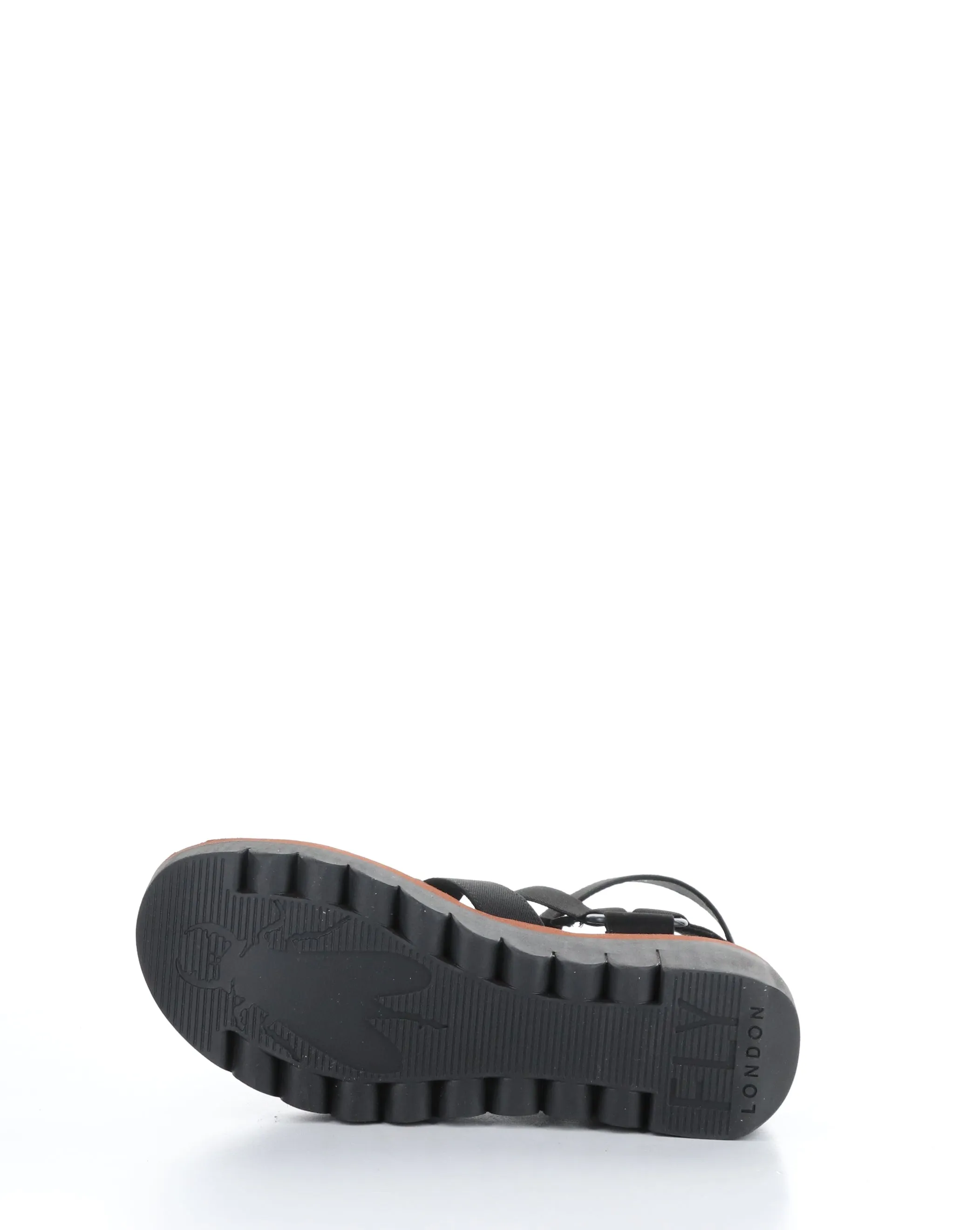 Black Velcro Sandals - YUFI032FLY