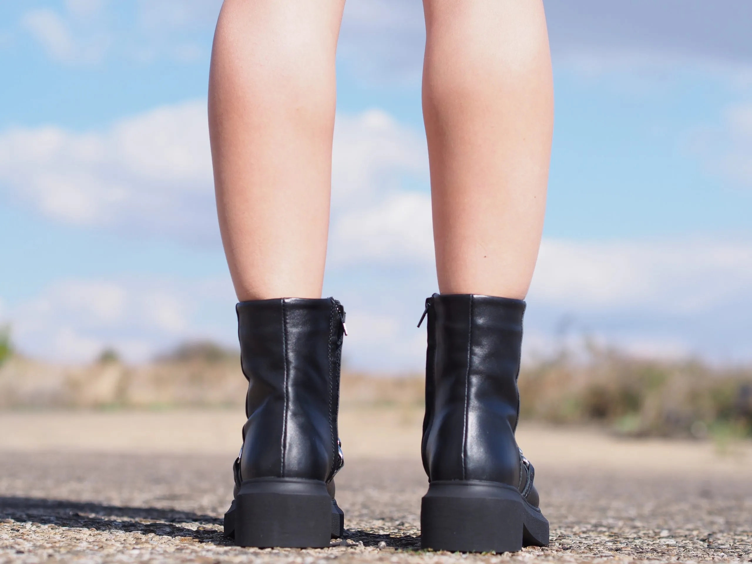 Black Women's Genuine Leather Boots - Extravagant Winter Style