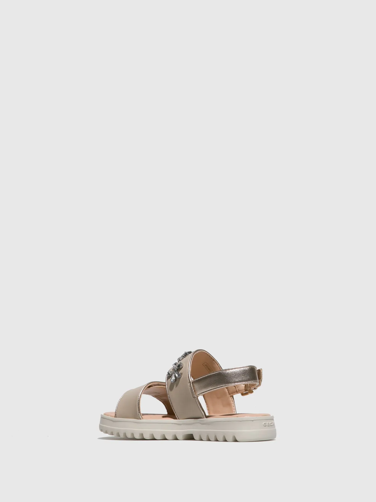 BlanchedAlmond- Ankle Strap Sandals