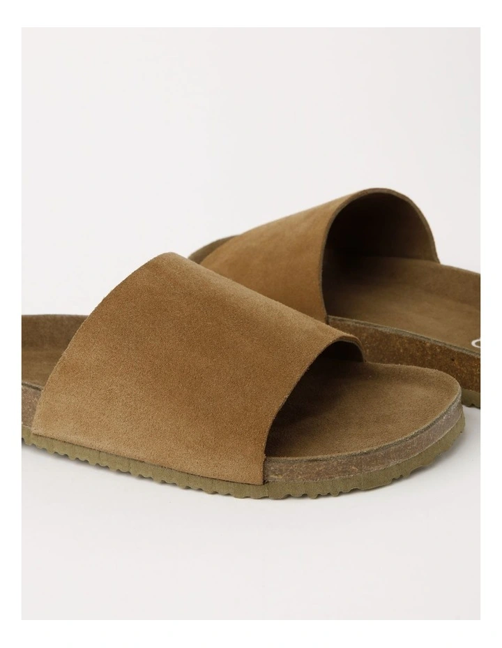 BLAQ NICO SLIDES TAN SUEDE