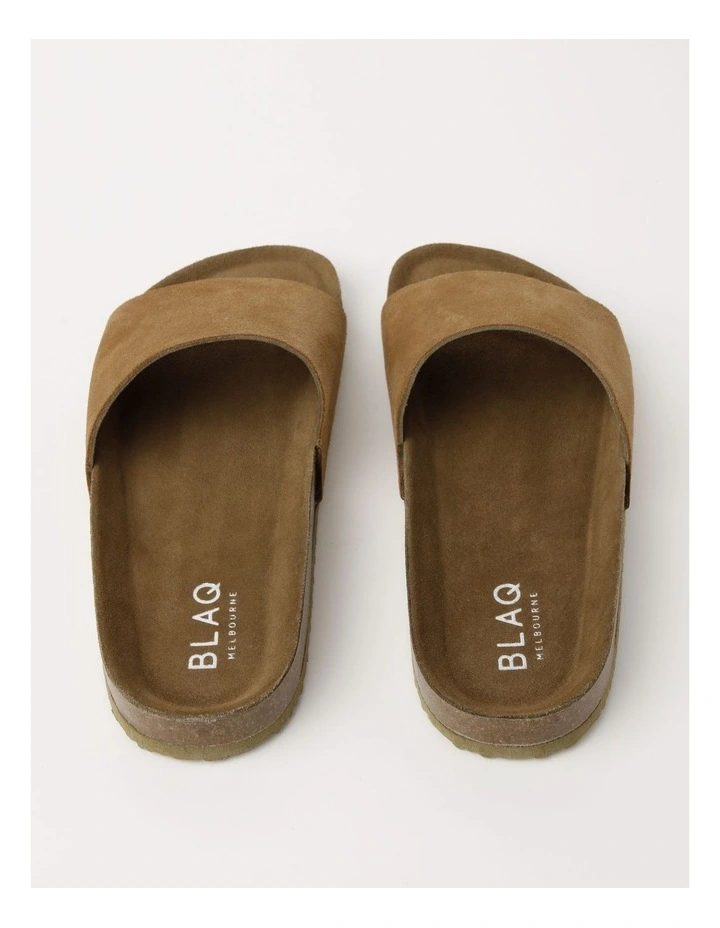 BLAQ NICO SLIDES TAN SUEDE