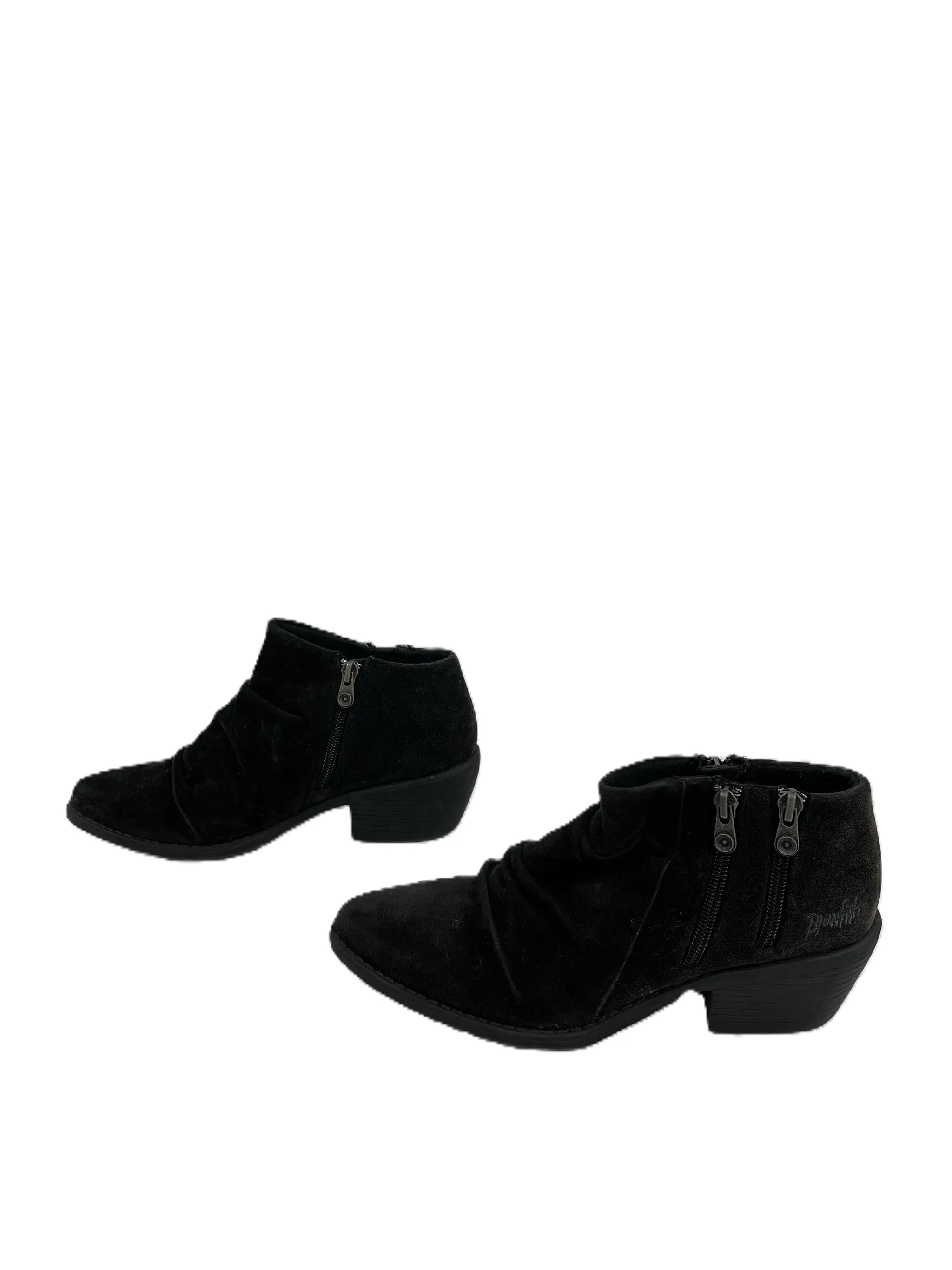 Blowfish Black Ankle Heel Boots, Size 6