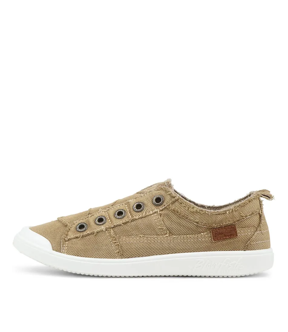 BLOWFISH Vara Cream Coffee Canvas Sneakers