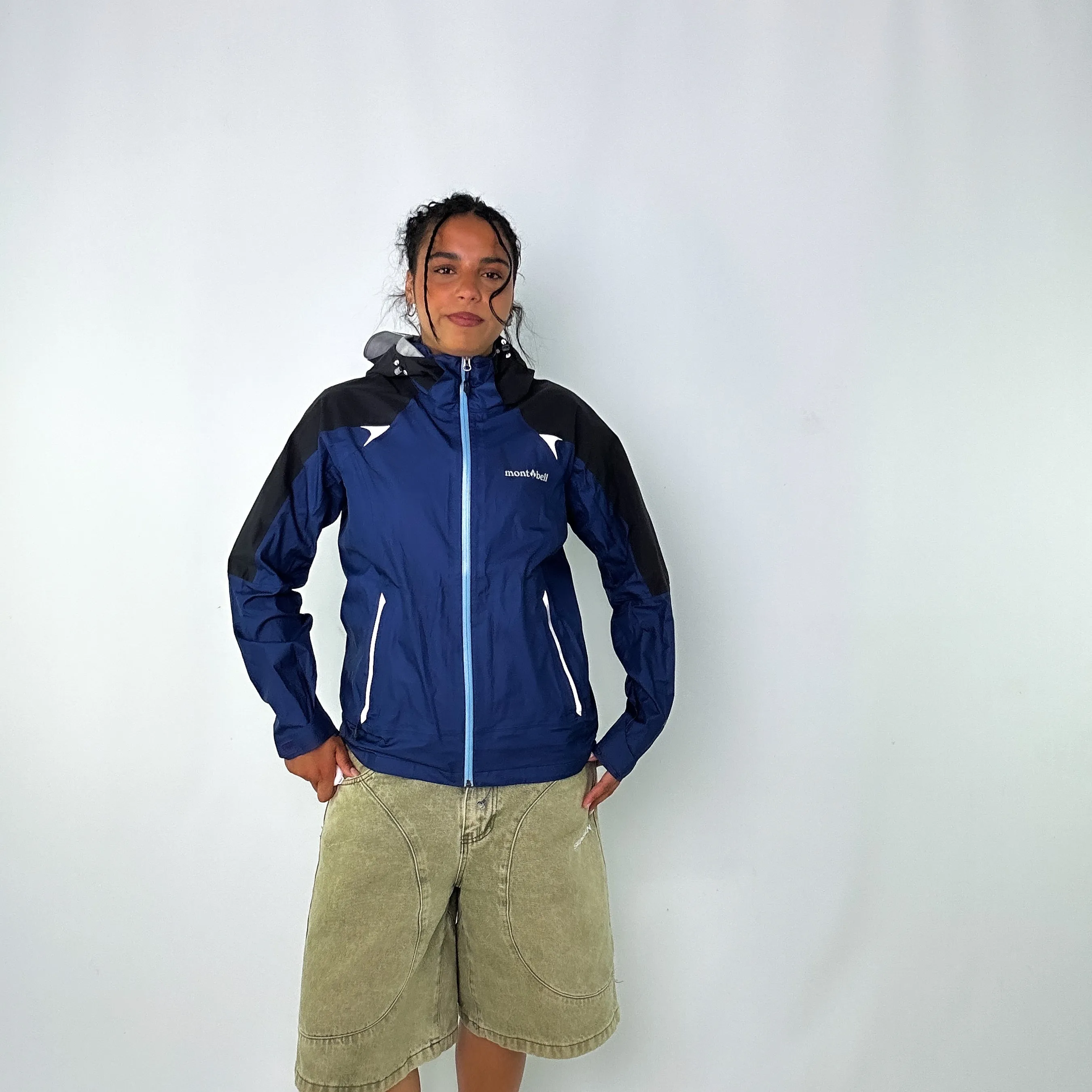 Blue 90s Montbell Light Rain Jacket (L)