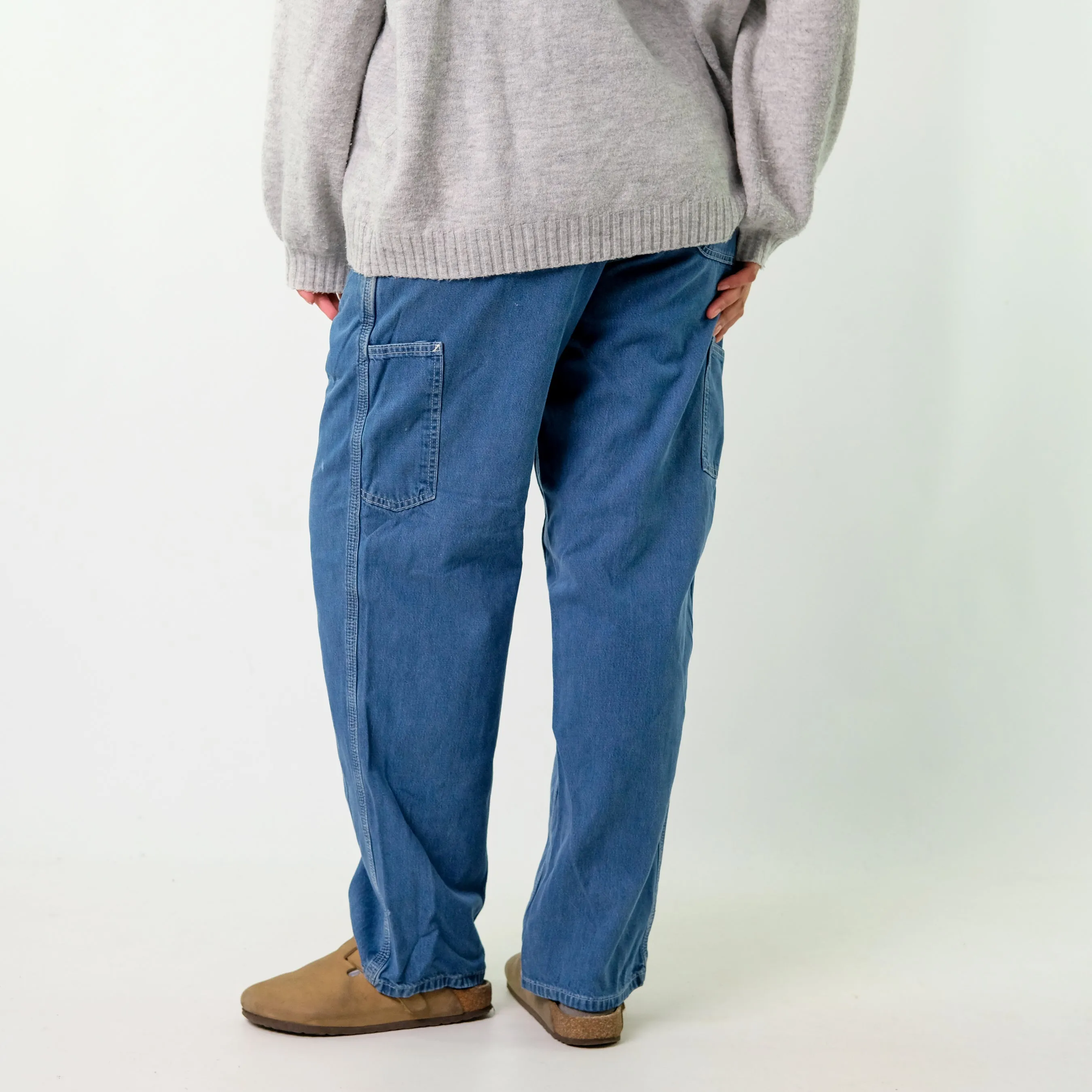 Blue y2ks Carhartt Denim Carpenter Jeans Baggy Pants (36x32)