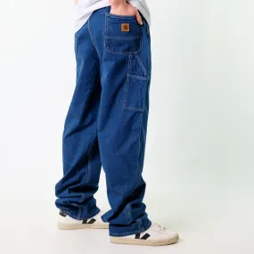 Blue y2ks Carhartt Denim Carpenter Jeans Baggy Pants (38x36)