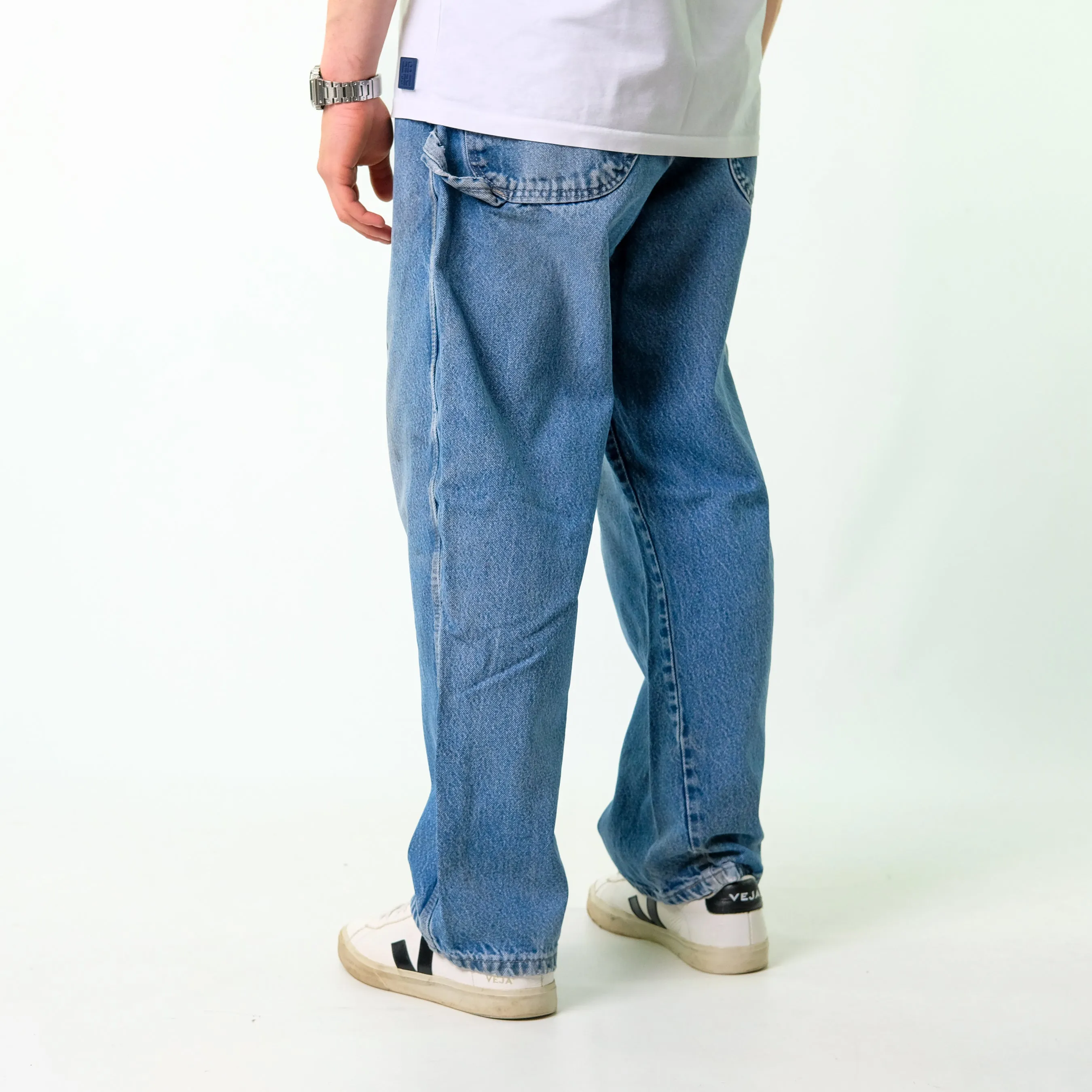 Blue y2ks Dickies Denim Carpenter Jeans Baggy Pants (38x30)