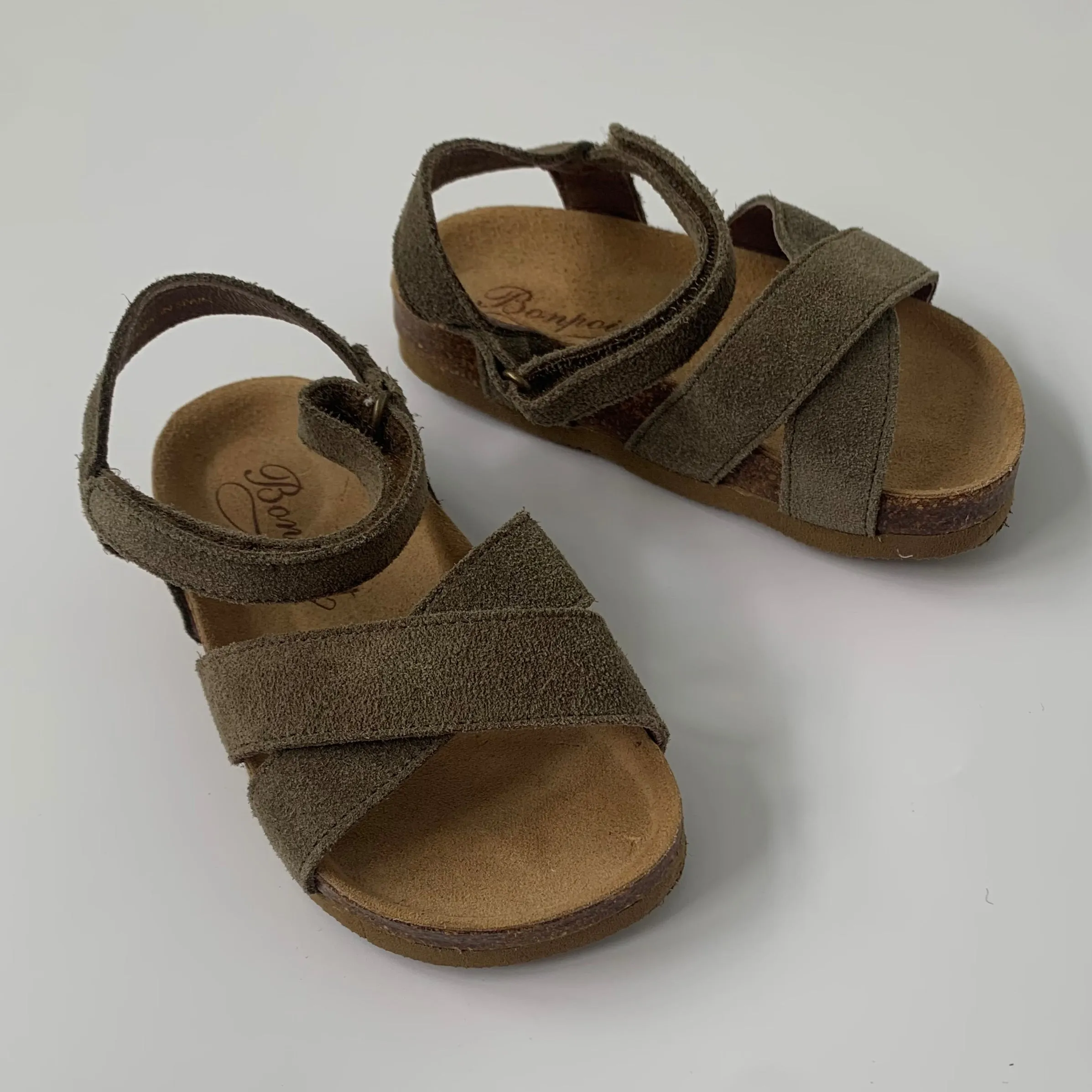 Bonpoint Tan Suede Sandals EU 23