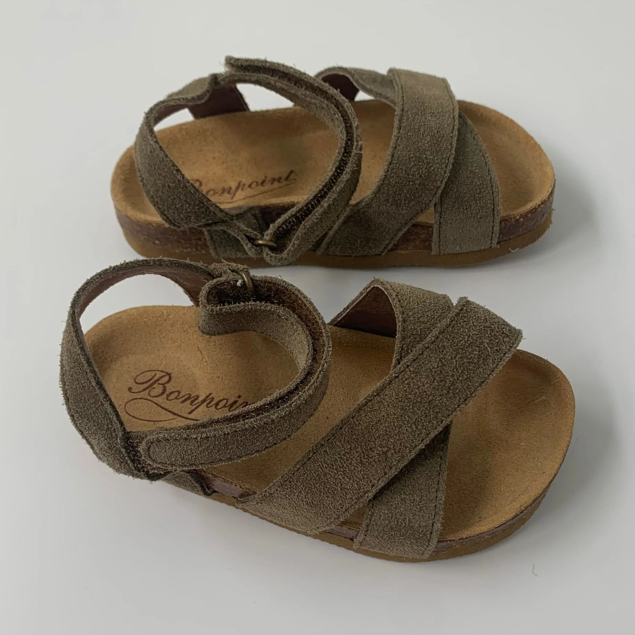 Bonpoint Tan Suede Sandals EU 23