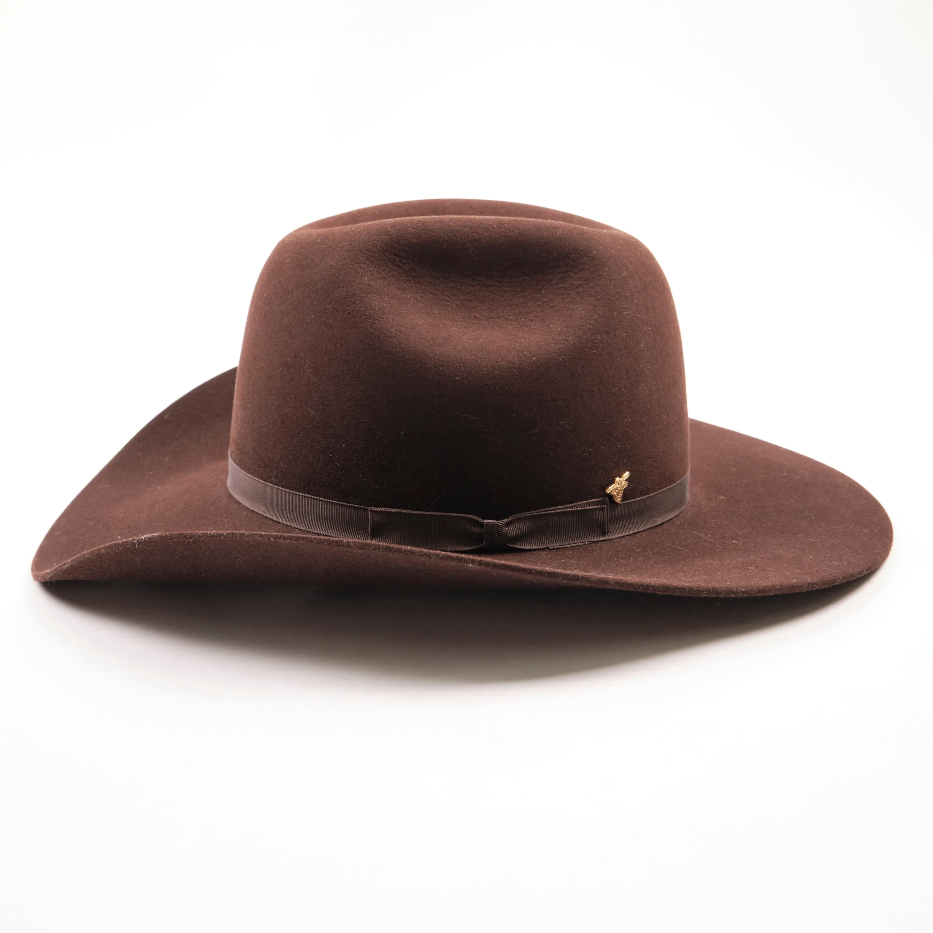 Bowman Hat Co. x Freenote Cloth Cattleman Western Hat Chocolate