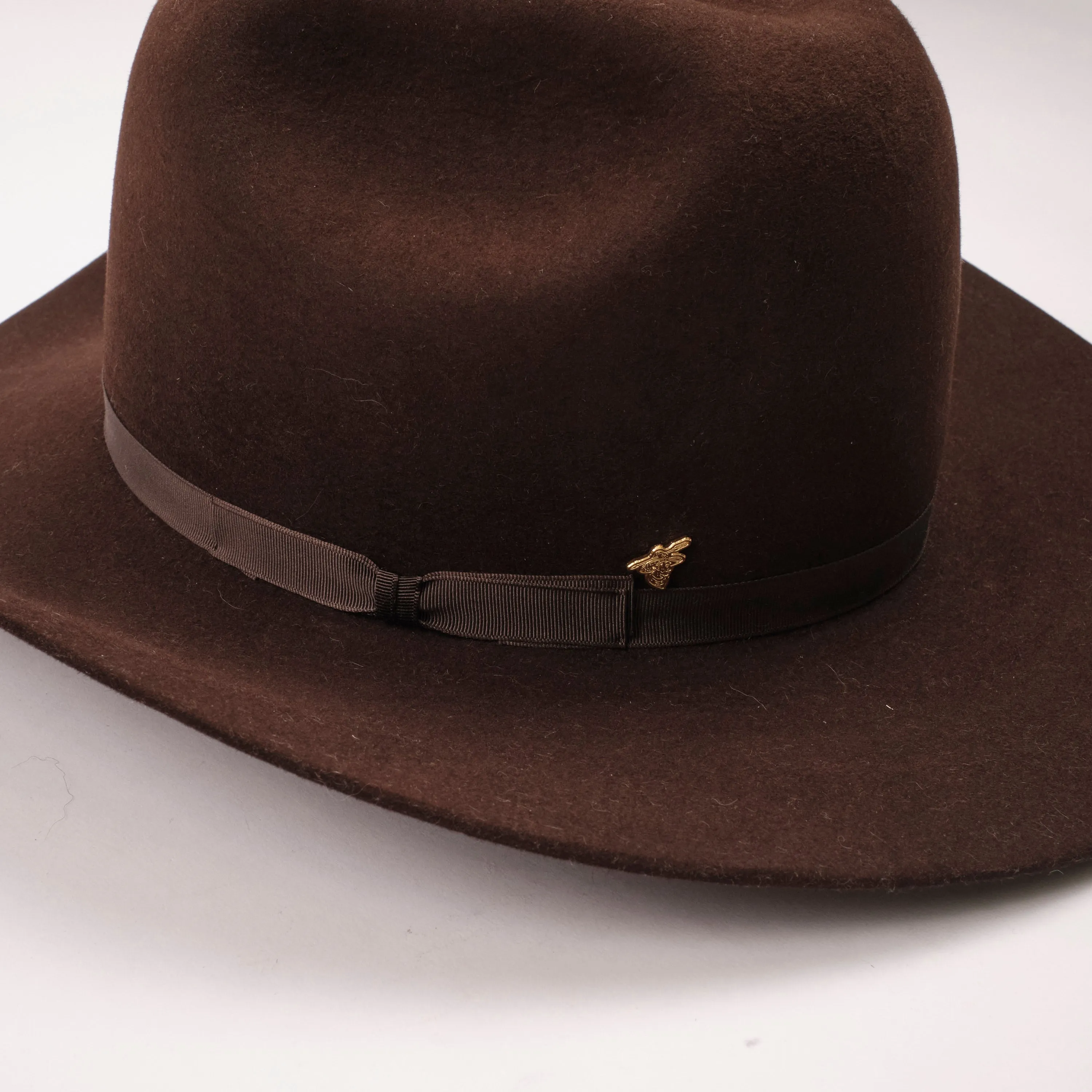 Bowman Hat Co. x Freenote Cloth Cattleman Western Hat Chocolate