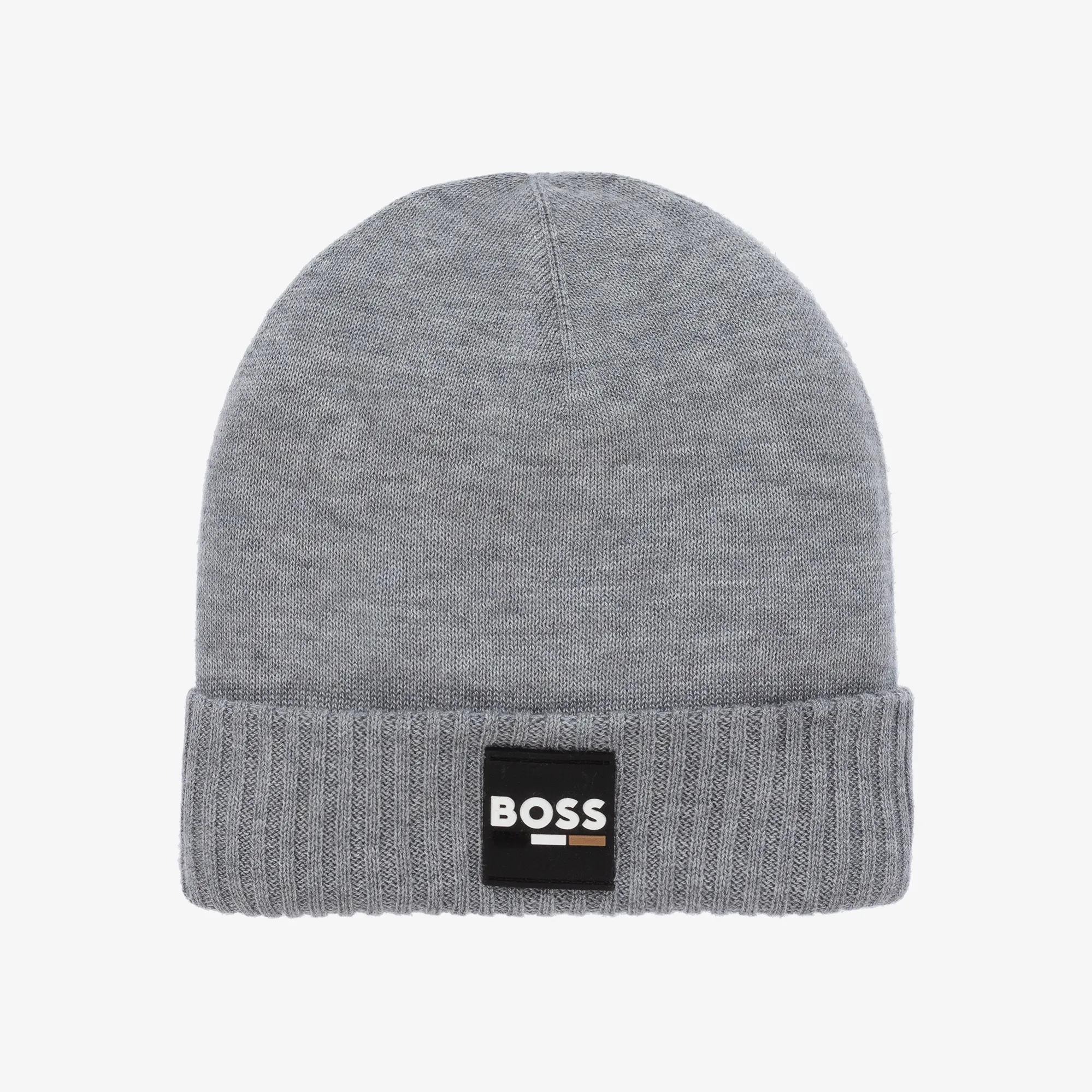 Boys Grey Knitted Beanie Hat