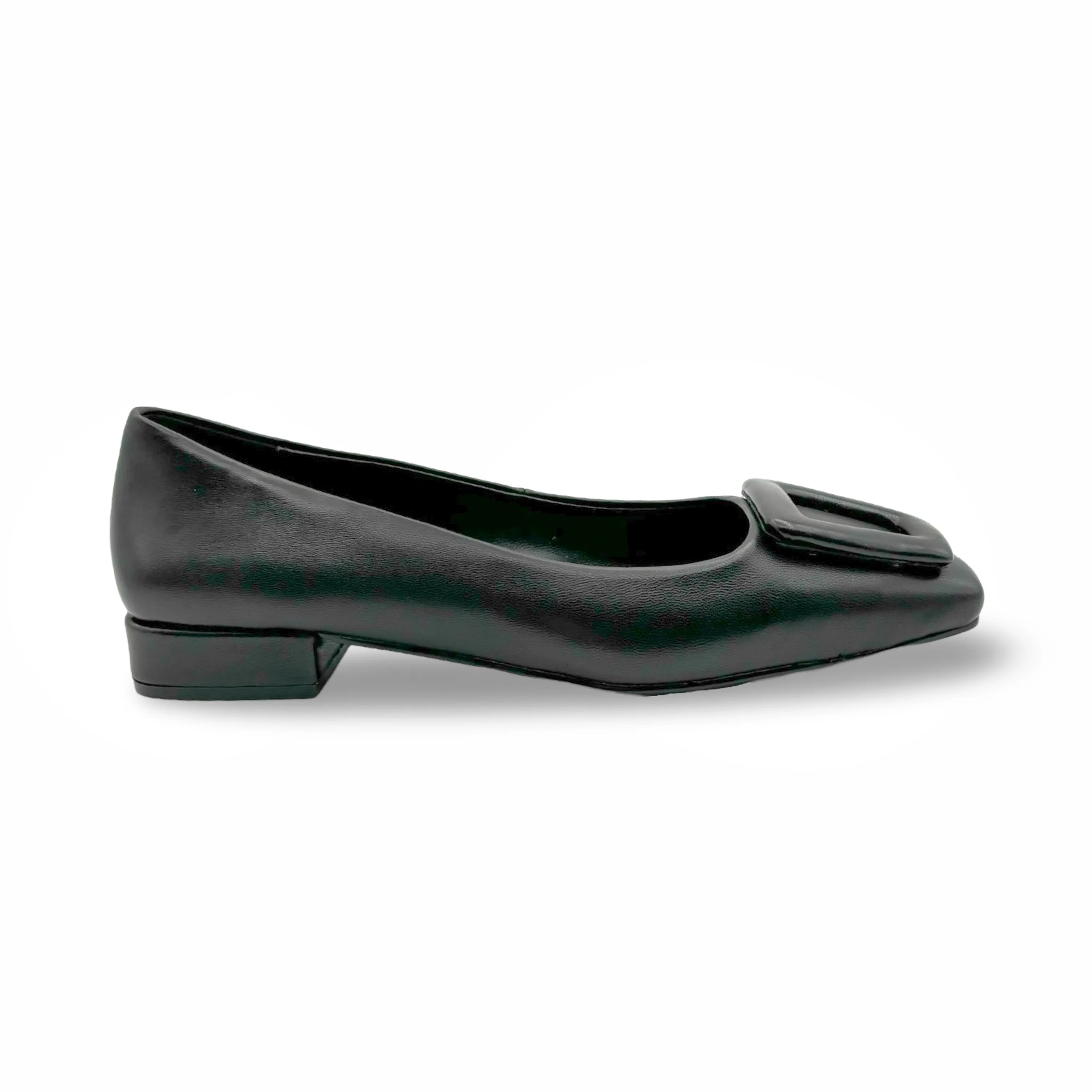 BR5115 Black Leather Flat