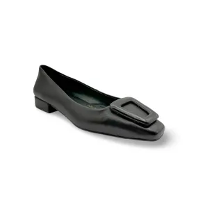 BR5115 Black Leather Flat