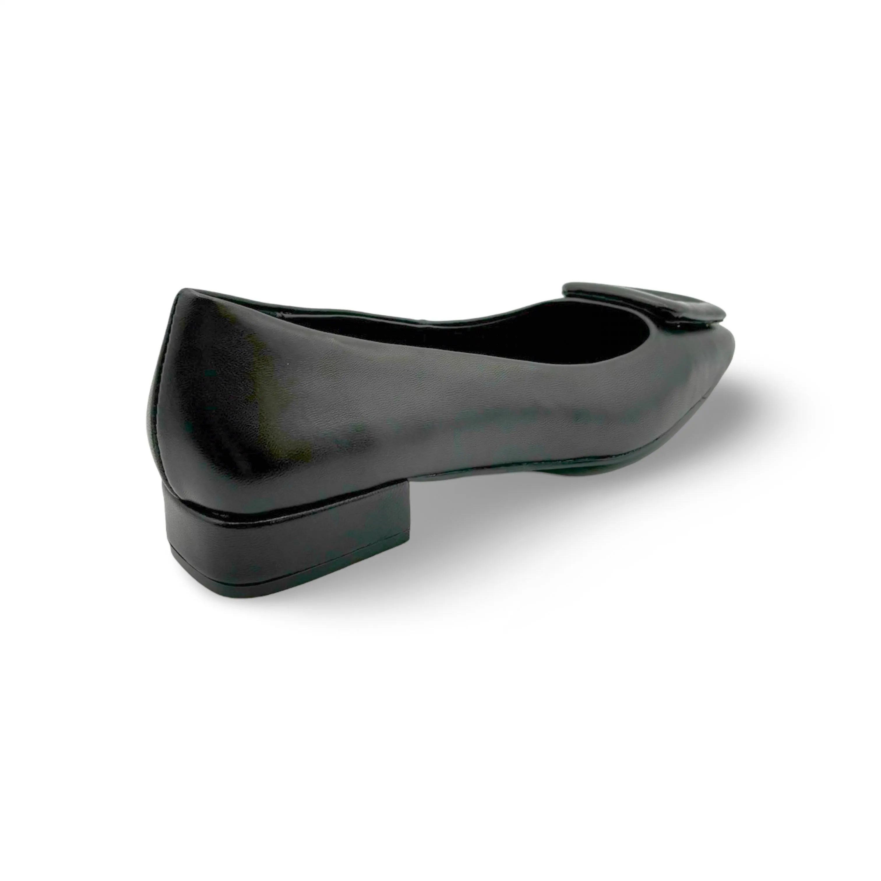 BR5115 Black Leather Flat