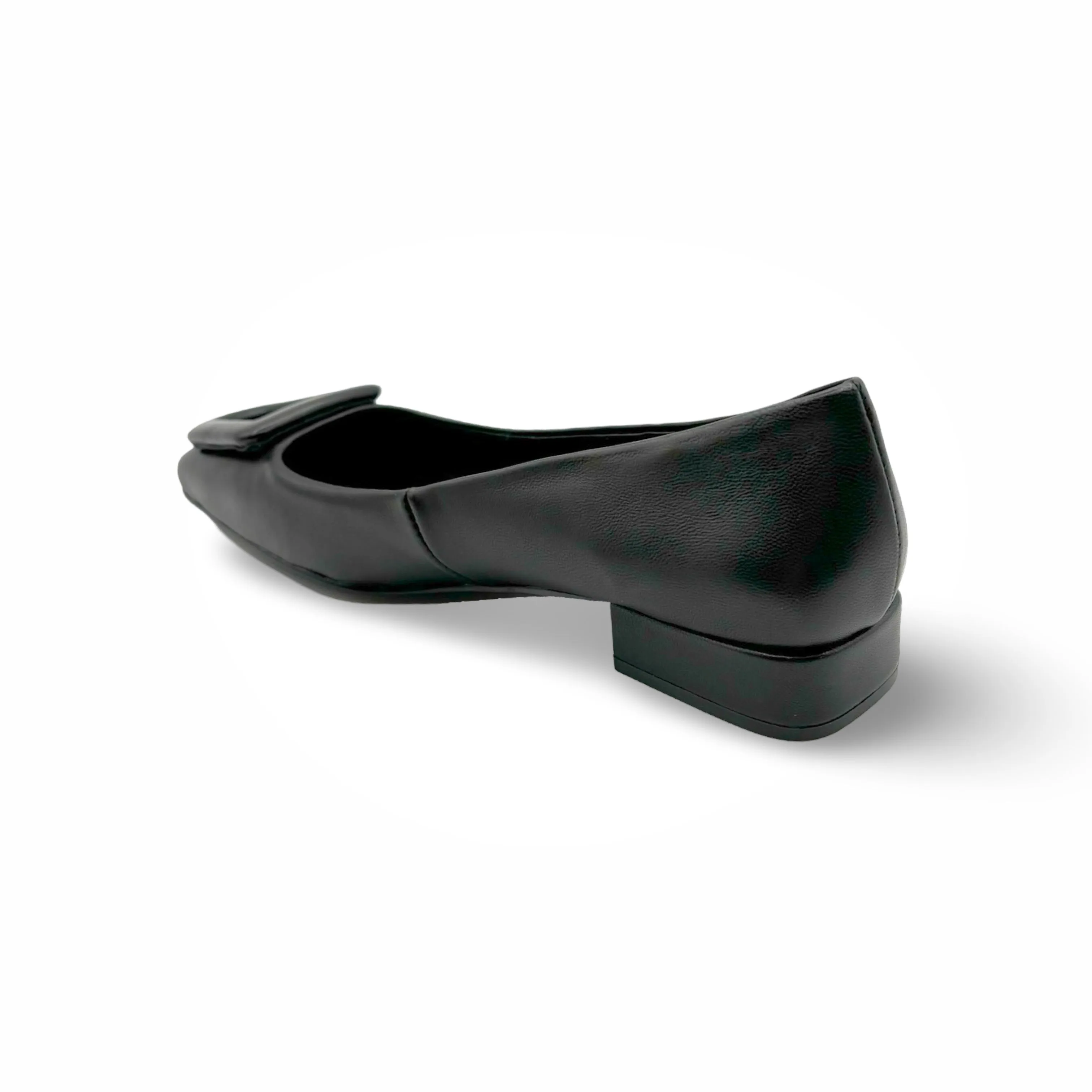 BR5115 Black Leather Flat