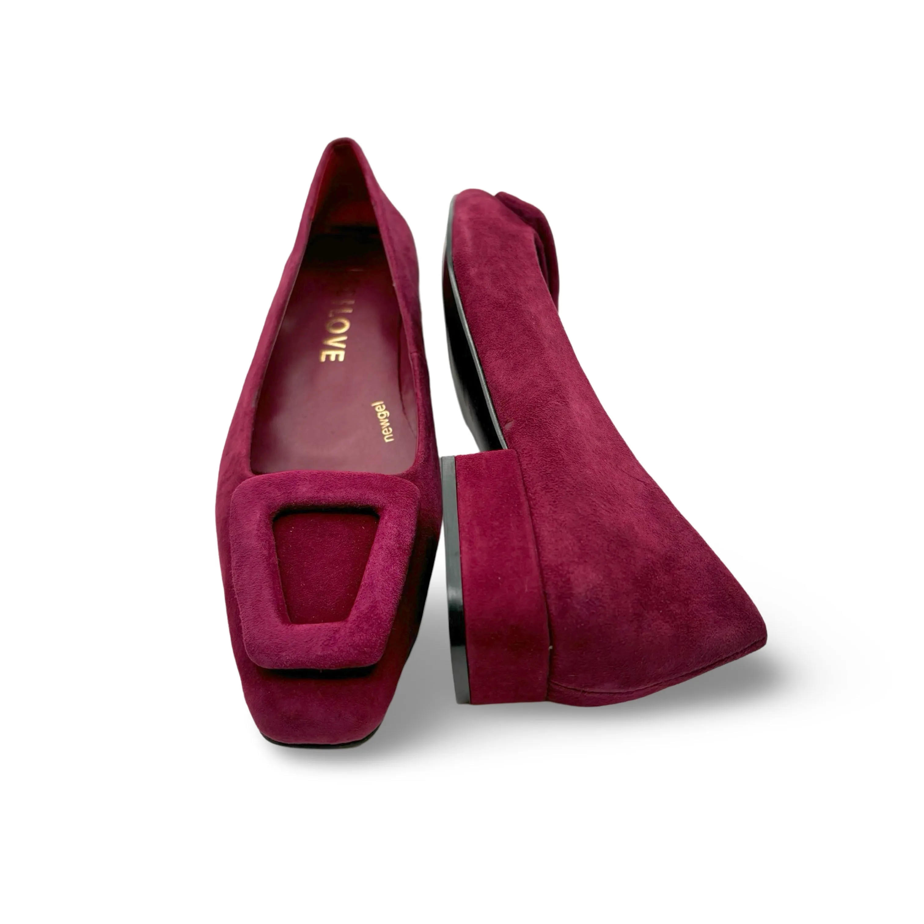 BR5115 Burgundy Suede Flat