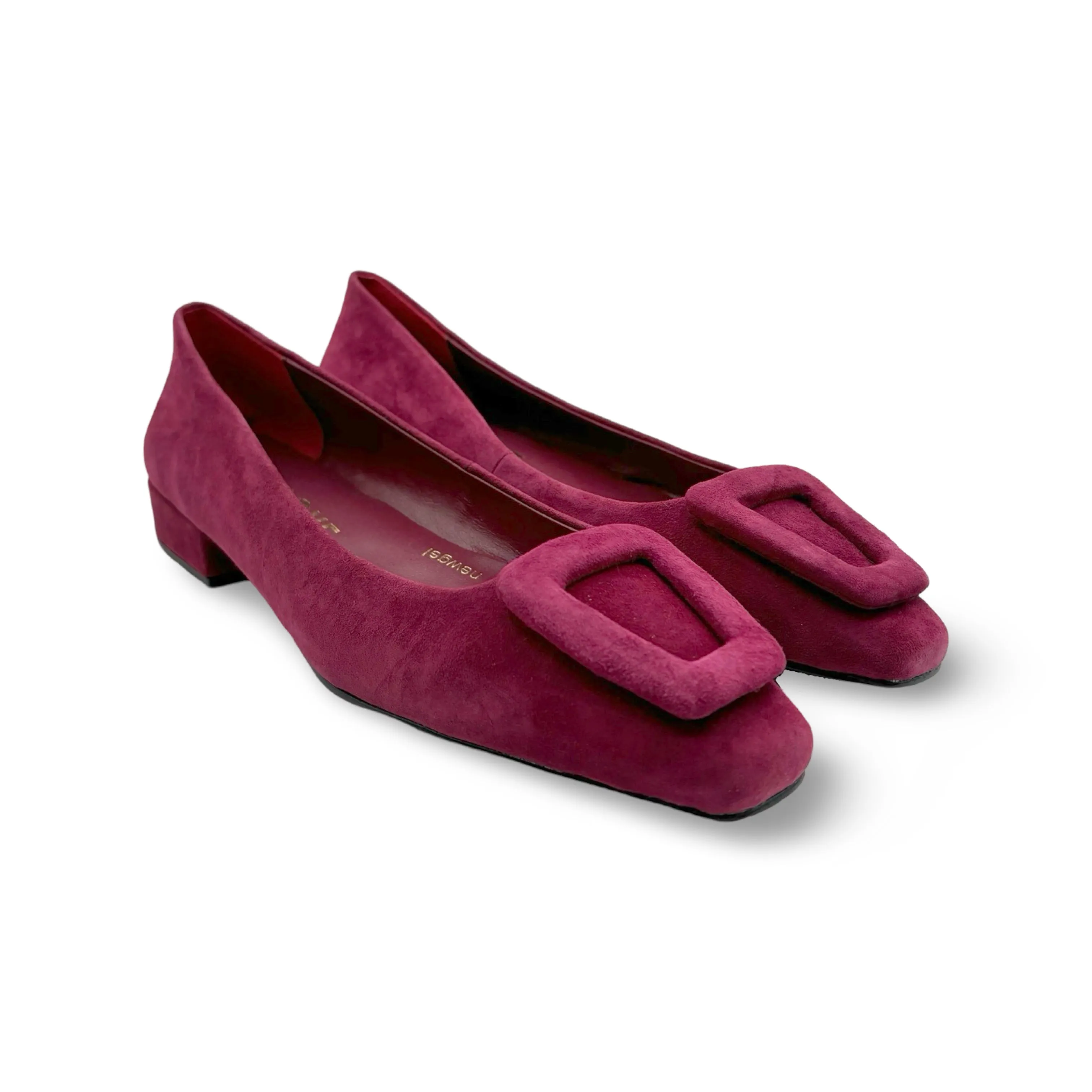 BR5115 Burgundy Suede Flat