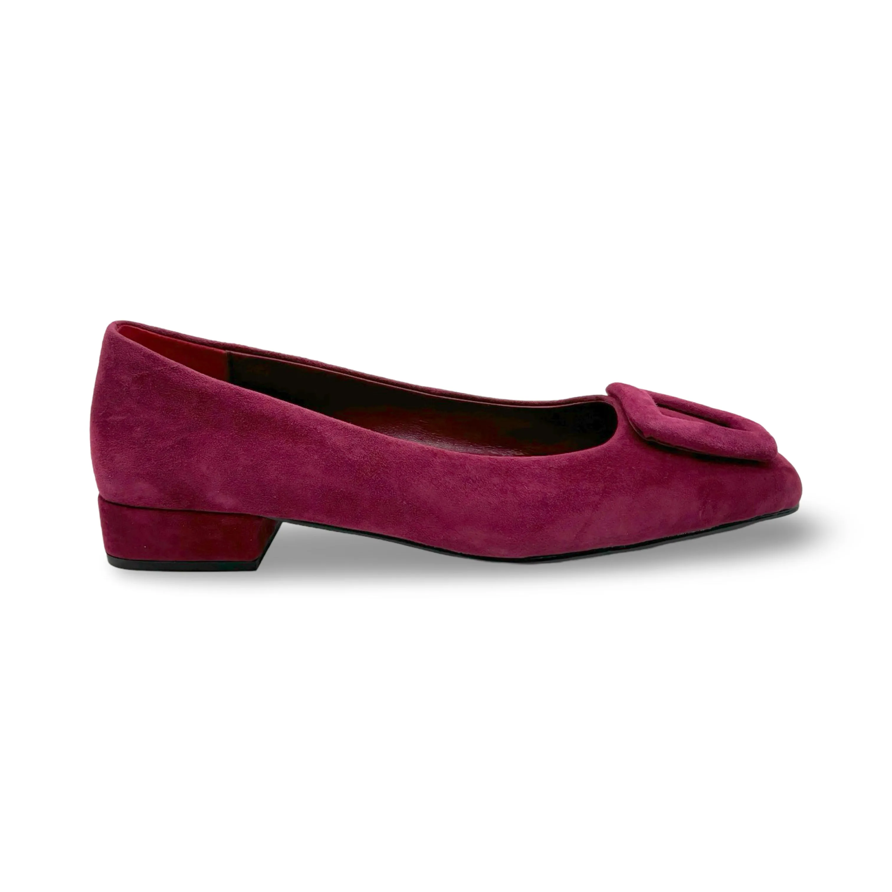 BR5115 Burgundy Suede Flat