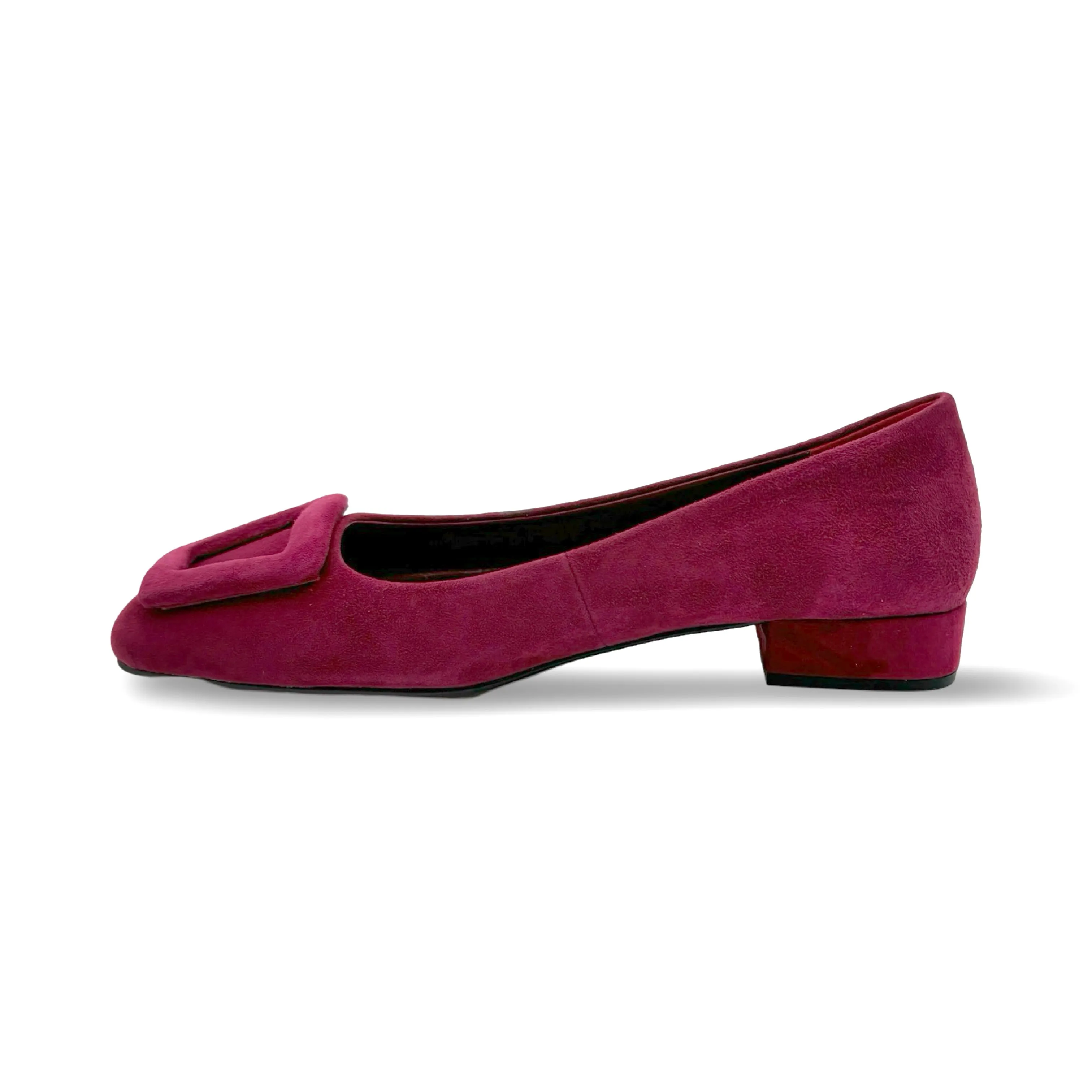 BR5115 Burgundy Suede Flat