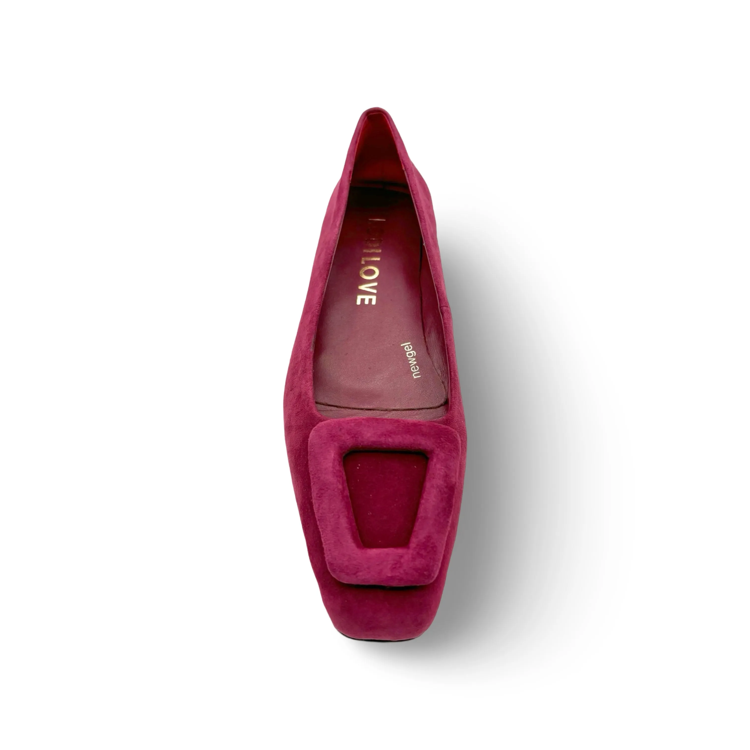 BR5115 Burgundy Suede Flat