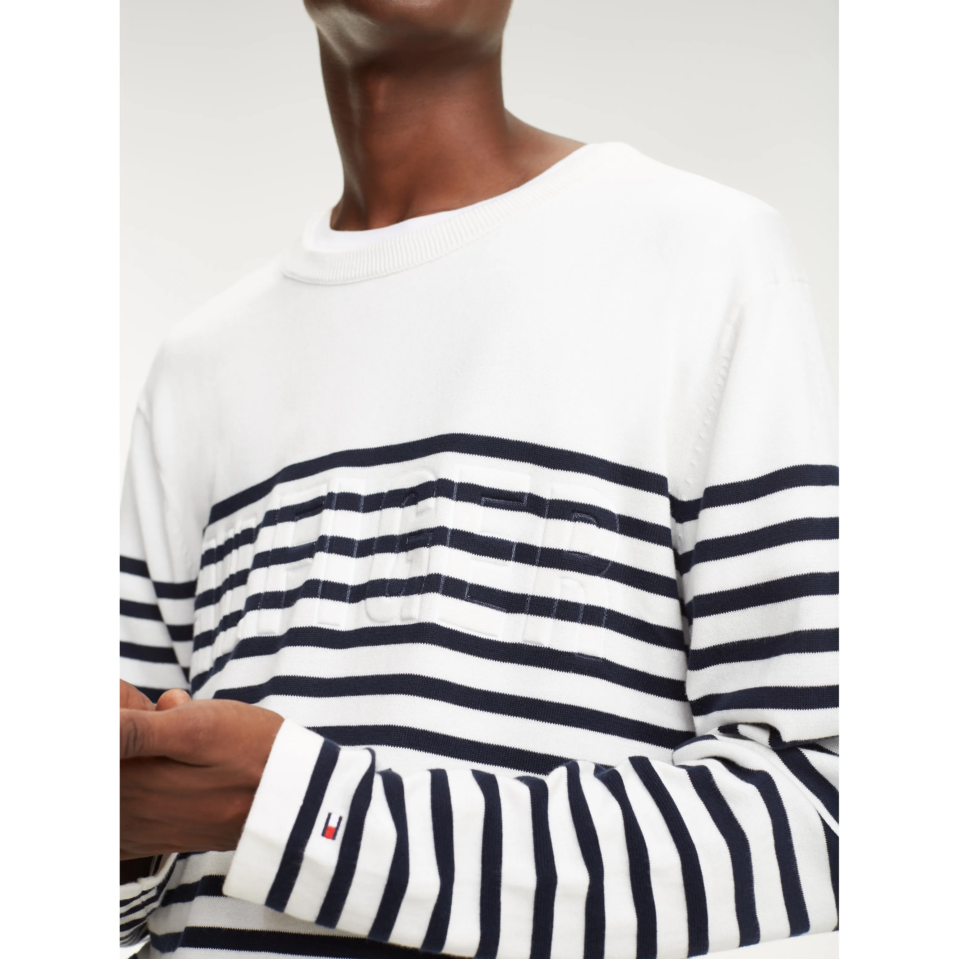 Breton Stripe Crew Neck Jumper | Jumpers | Tommy Hilfiger