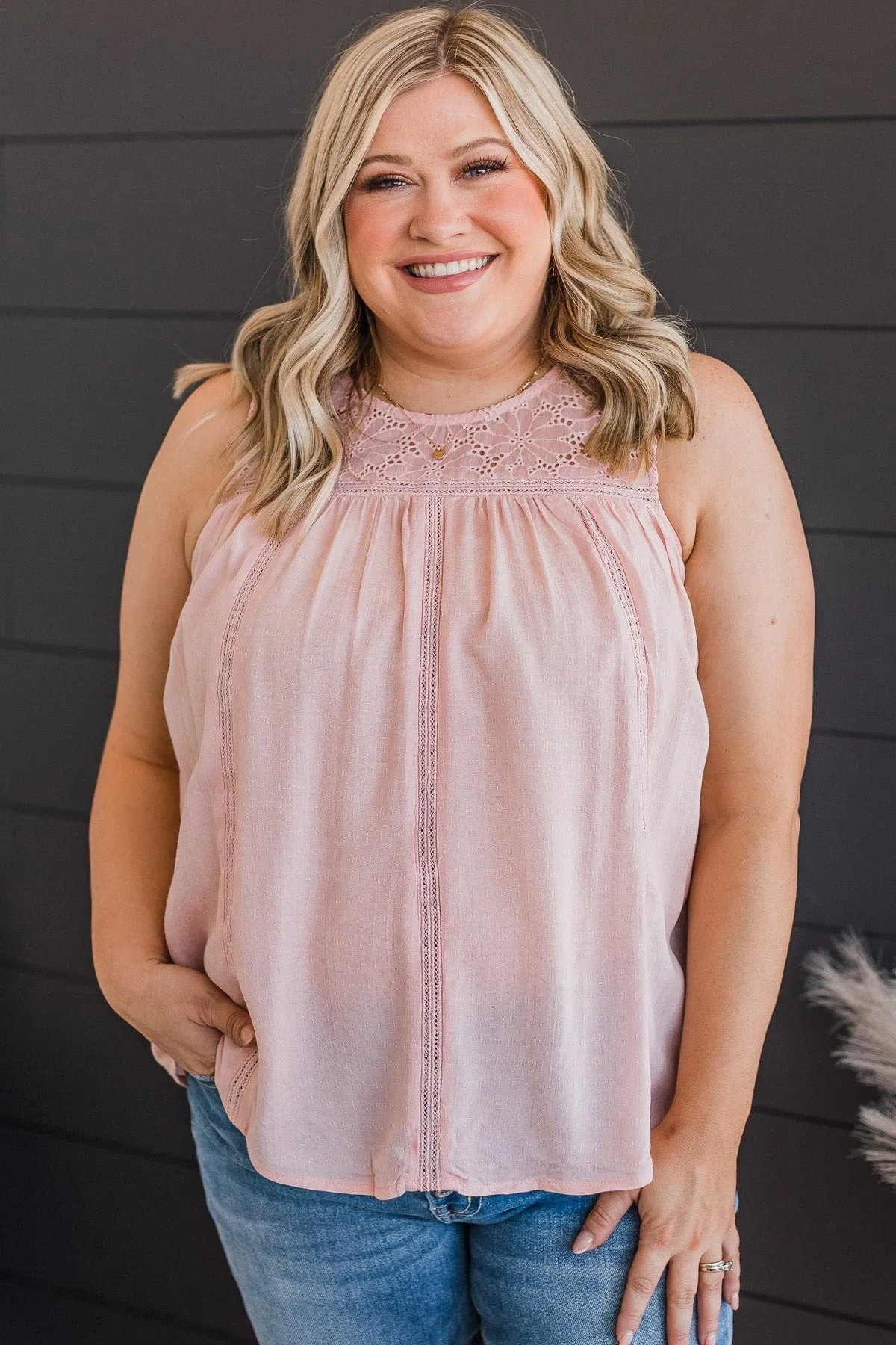 Baby Pink Knit Top