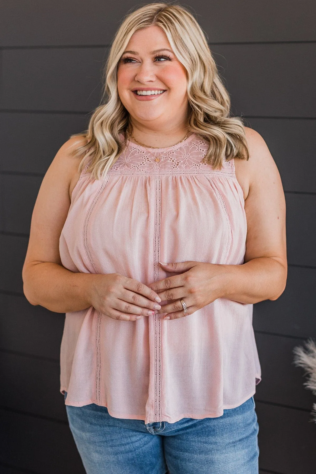 Baby Pink Knit Top