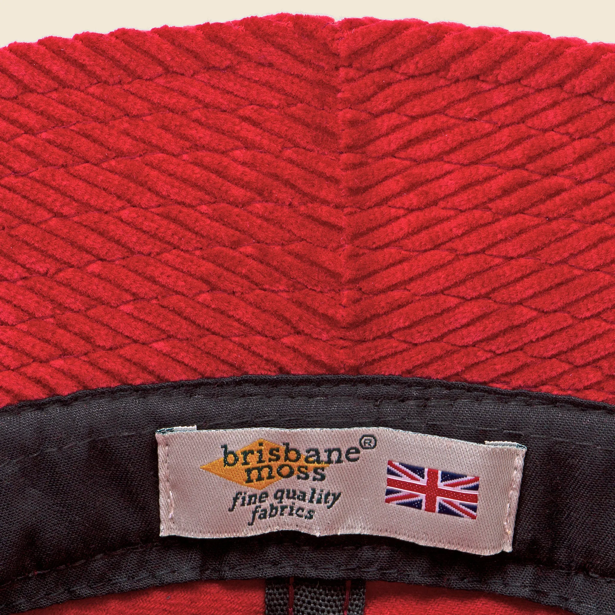 Brisbane Cord Bucket Hat - Red