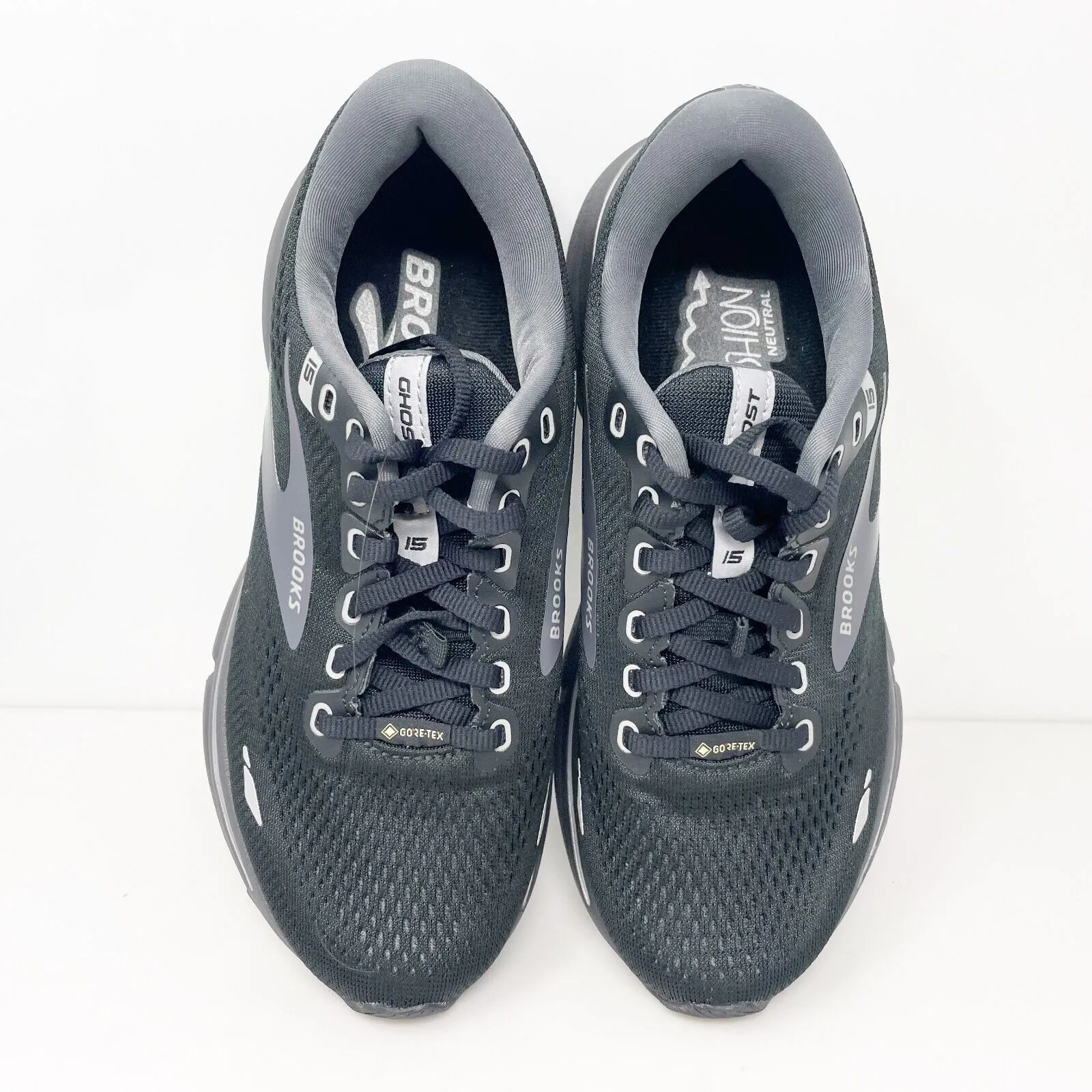 Brooks Womens Ghost 15 GTX 1203821B022 Black Running Shoes Sneakers Size 7 B