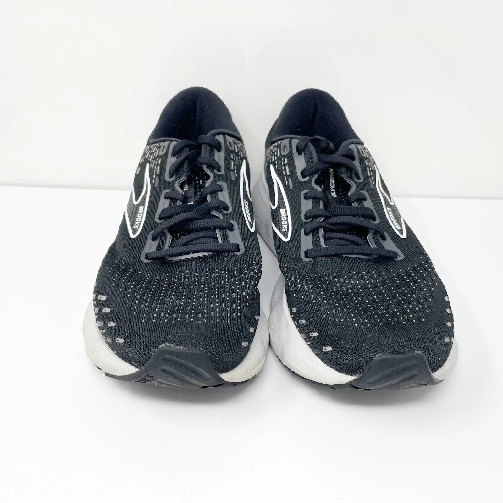 Brooks Womens Glycerin 20 1203691B059 Black Running Shoes Sneakers Size 12 B