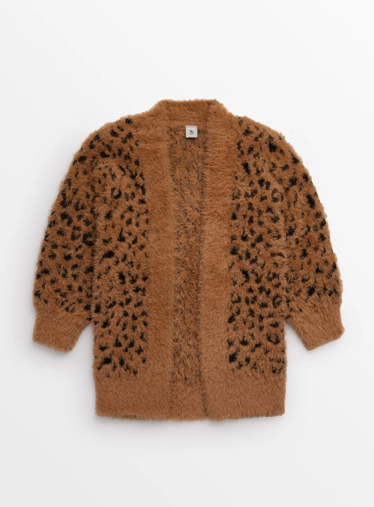 Brown Leopard Print Fluffy Cardigan 6 years - Jumpers and cardigans - Tu - Buy Now