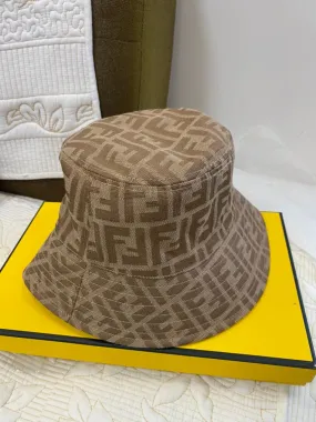 Brown Zucca FF Bucket Hat