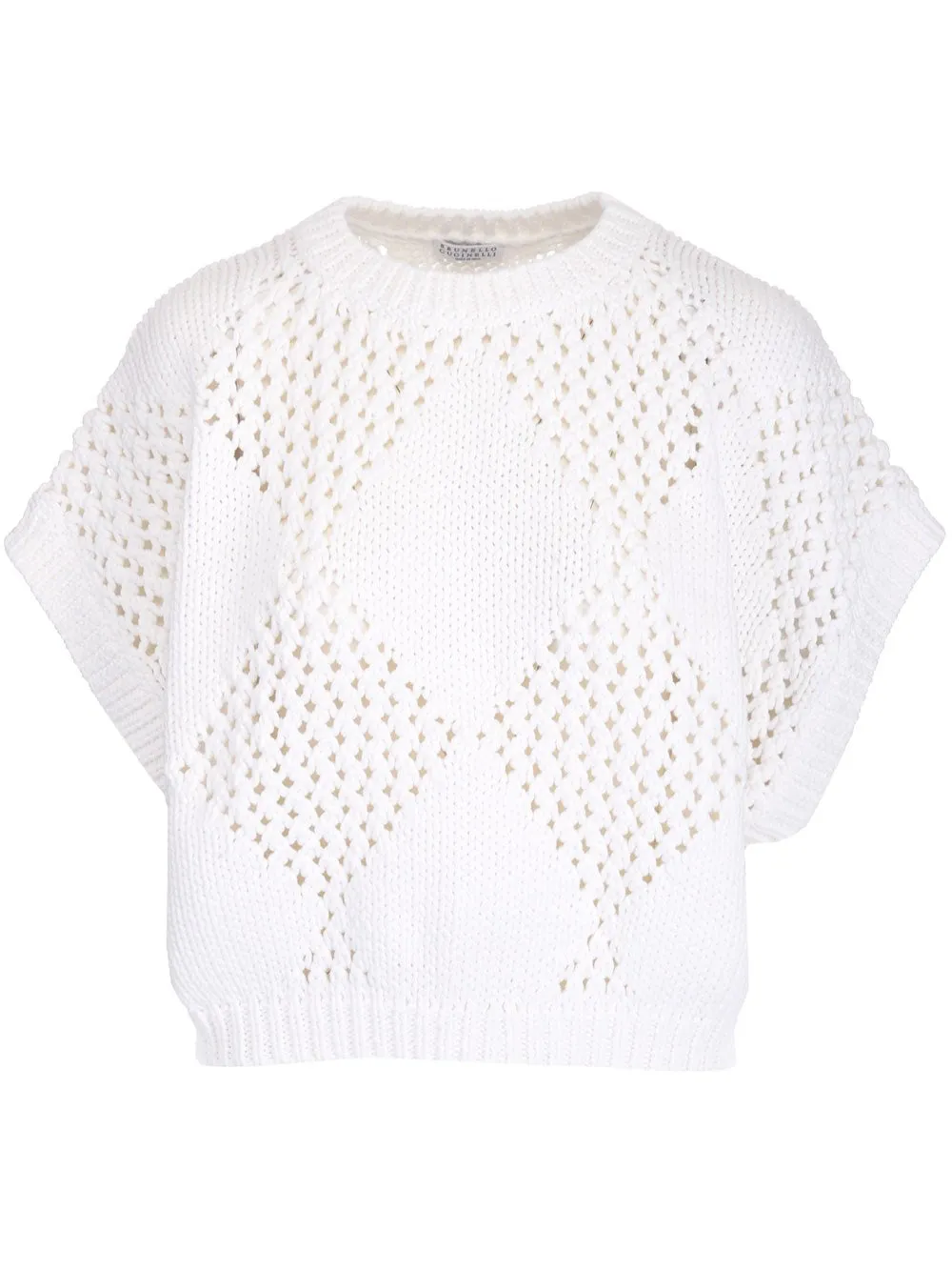 Brunello Cucinelli Cut-Out Knit Sweater