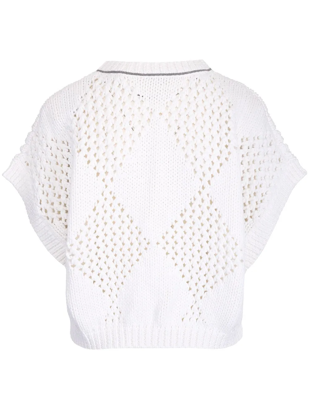 Brunello Cucinelli Cut-Out Knit Sweater