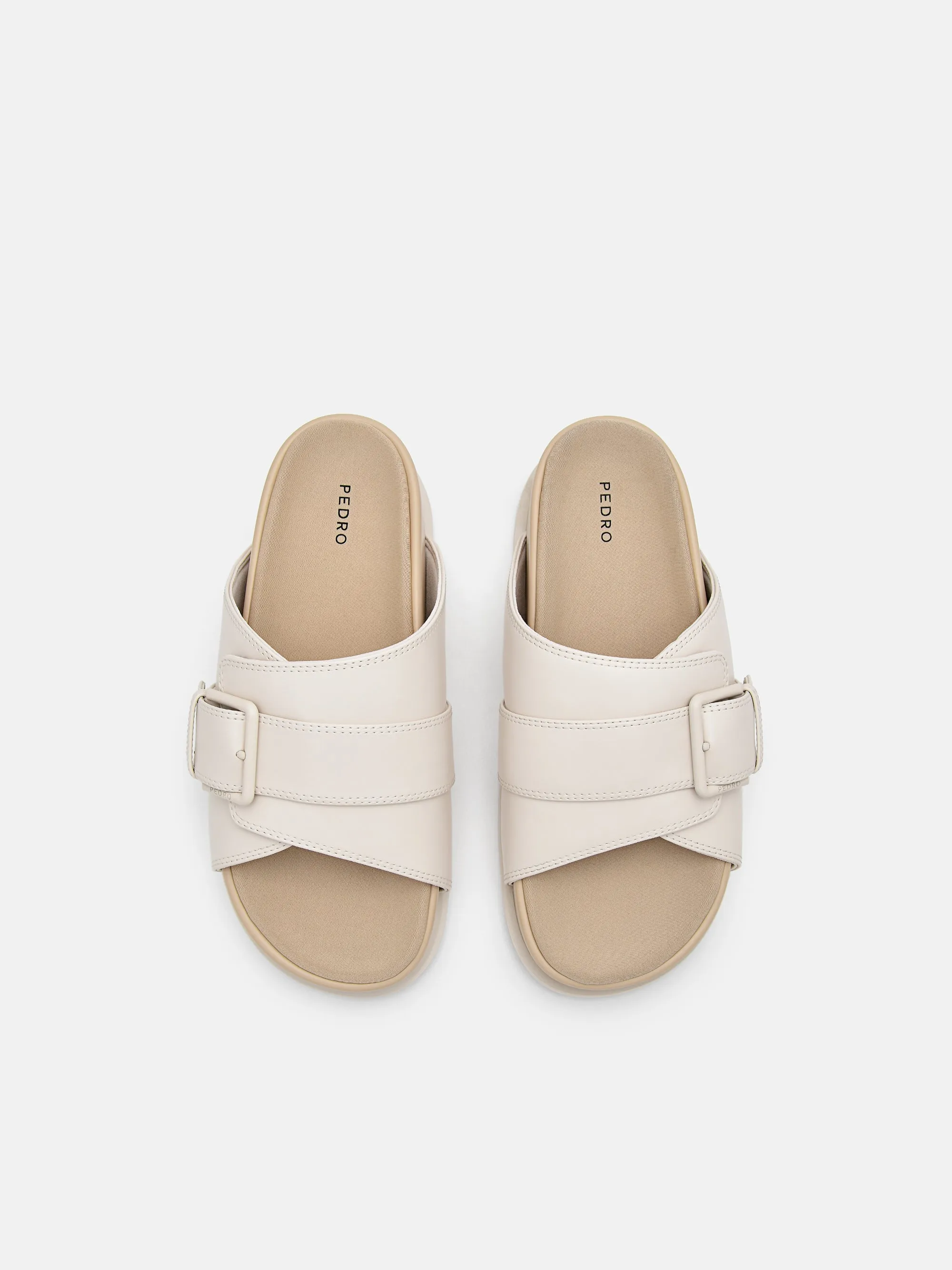 Buckle Slip-On Sandals