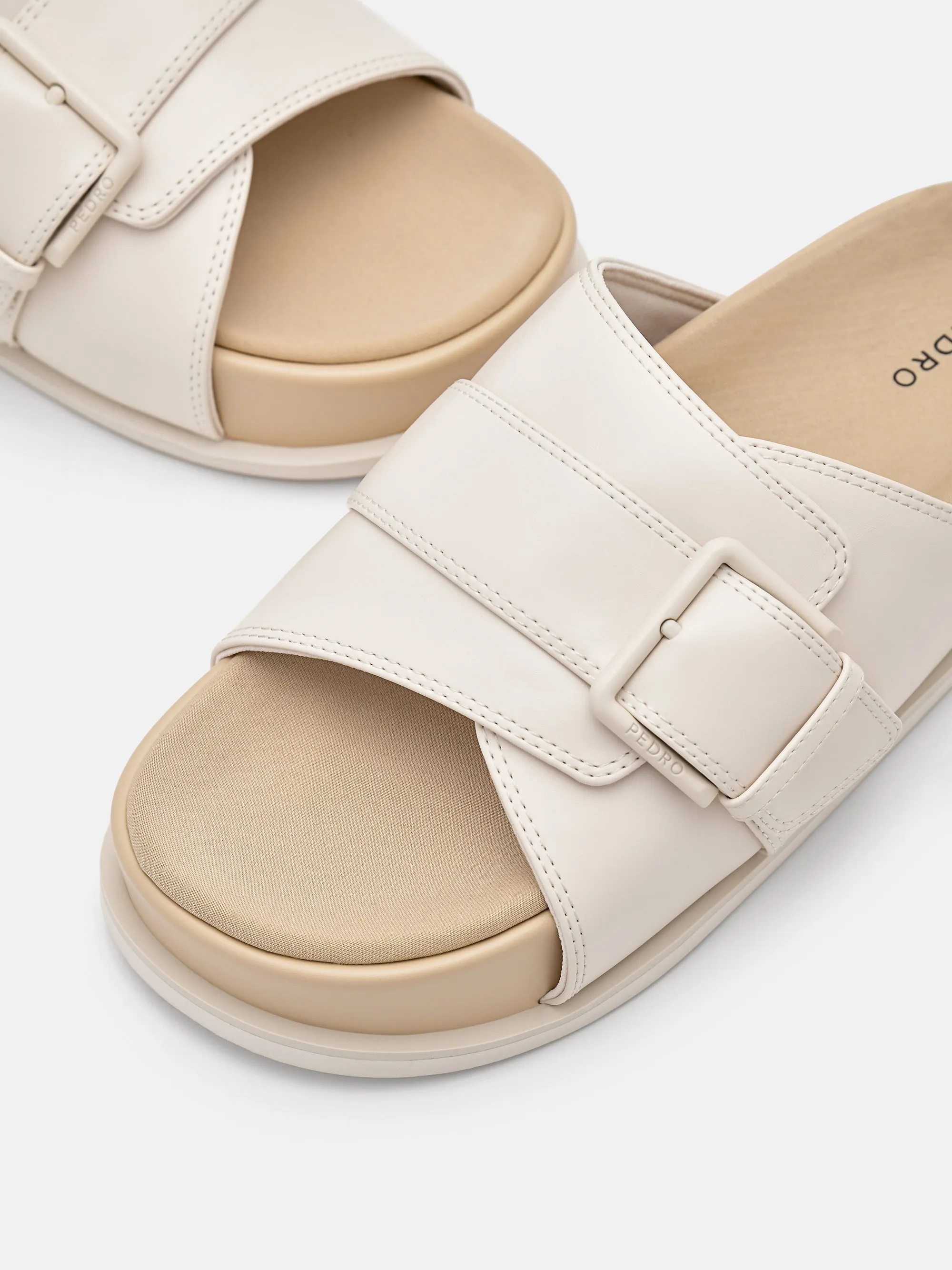 Buckle Slip-On Sandals