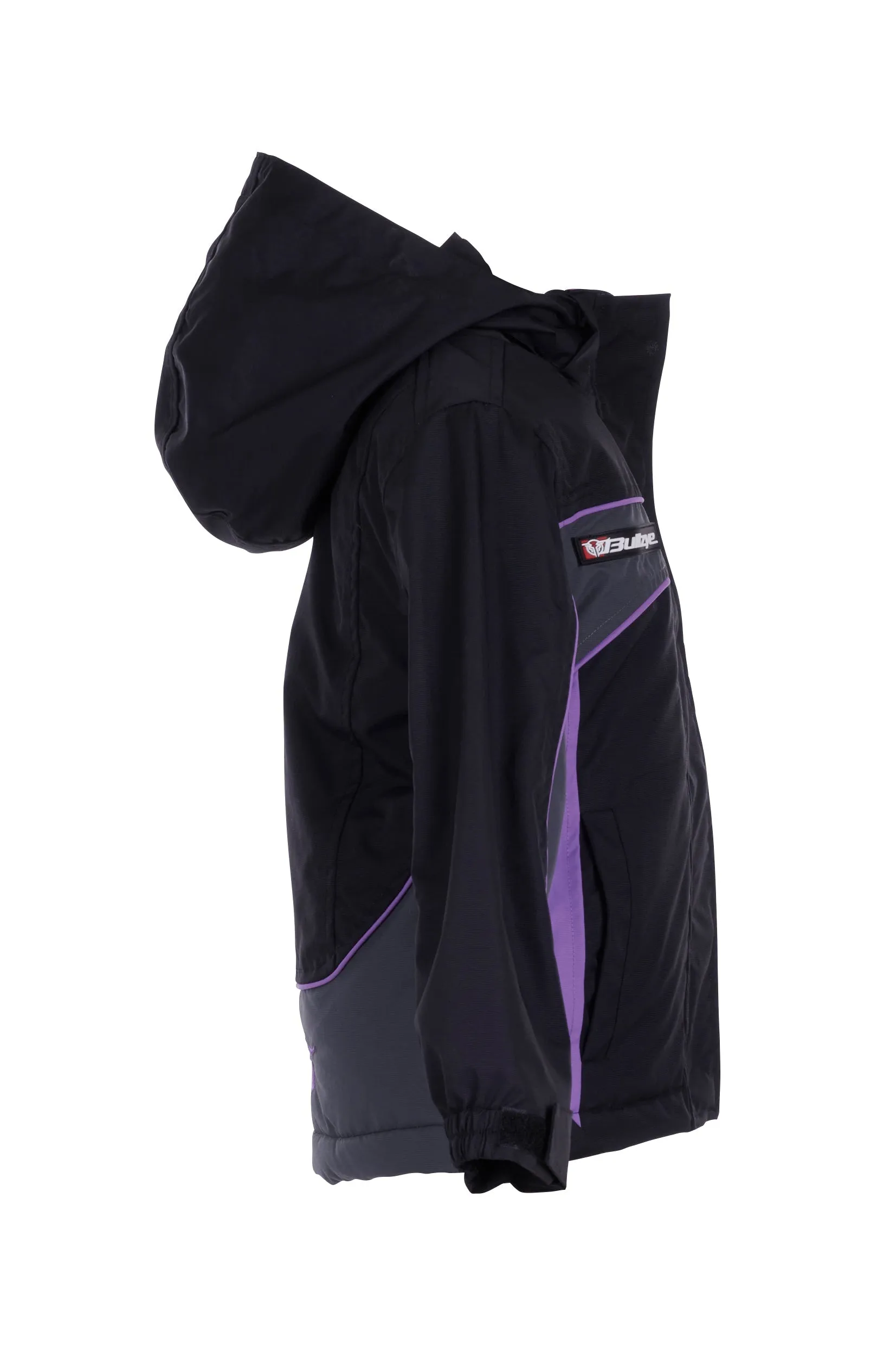 Bullzye Girls Carla Jacket Black Purple Sale.