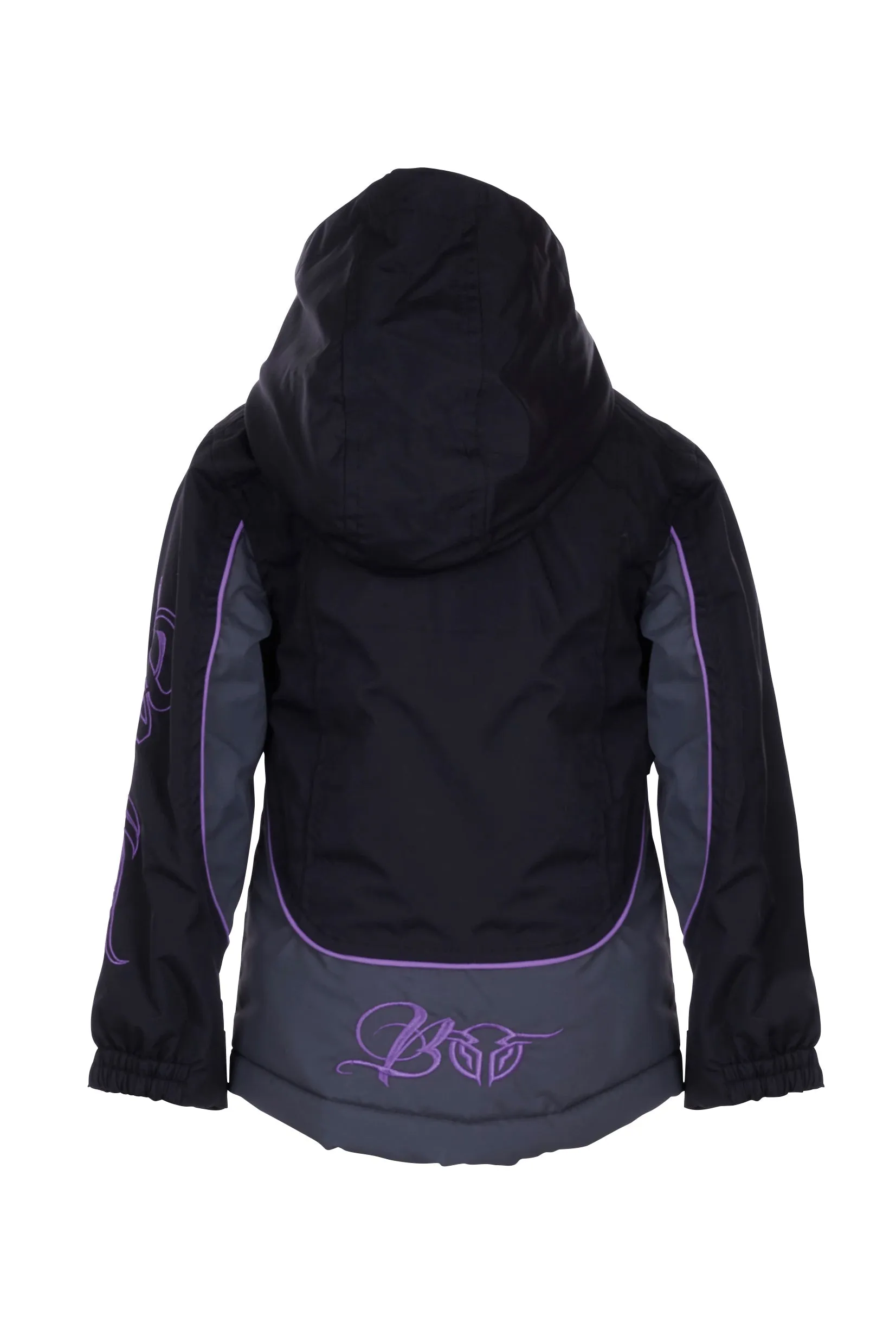 Bullzye Girls Carla Jacket Black Purple Sale.