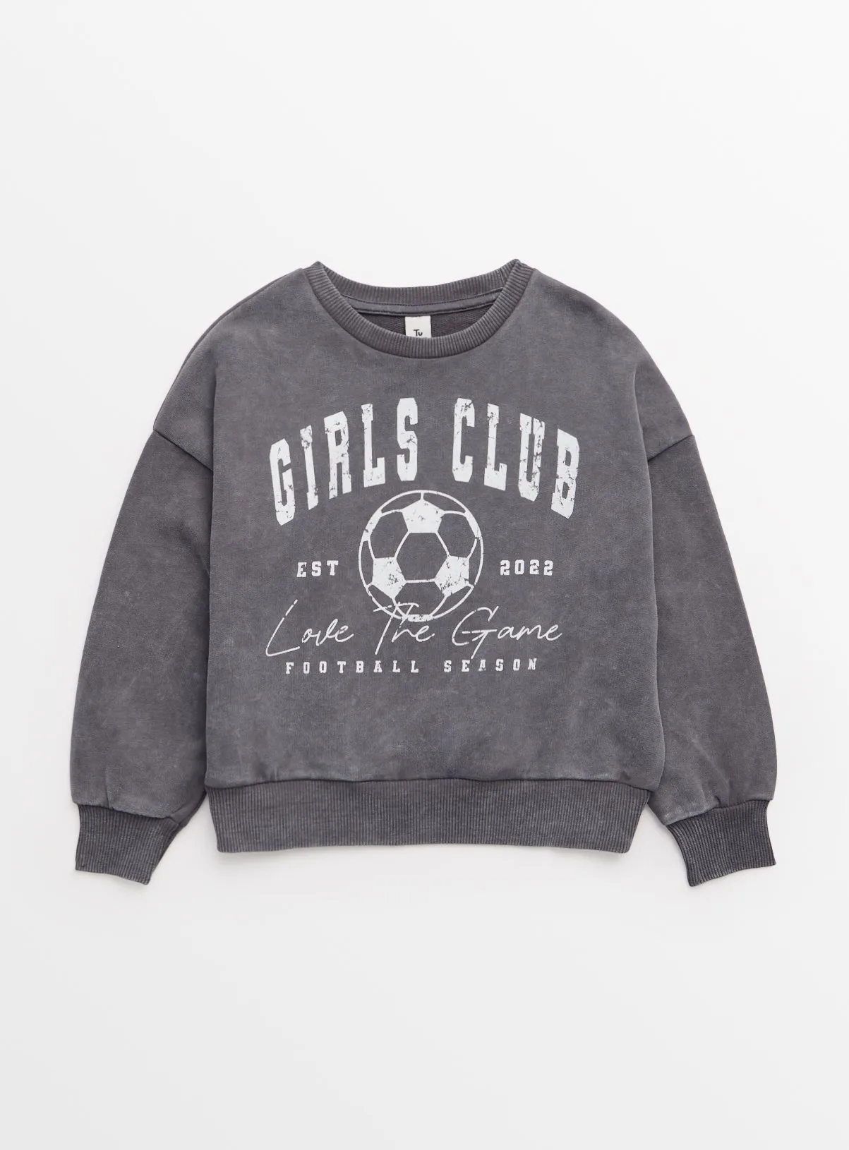 Grey Football Graphic Sweatshirt | Age 7 | Jumpers and Cardigans | Tu - Shop Now