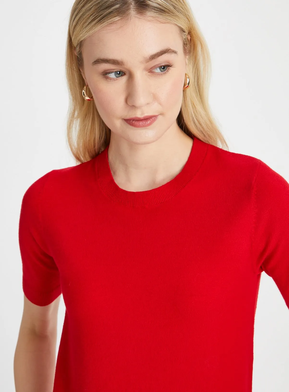 Red Soft Touch Short Sleeve Jumper 14 - Shop Tu Jumpers